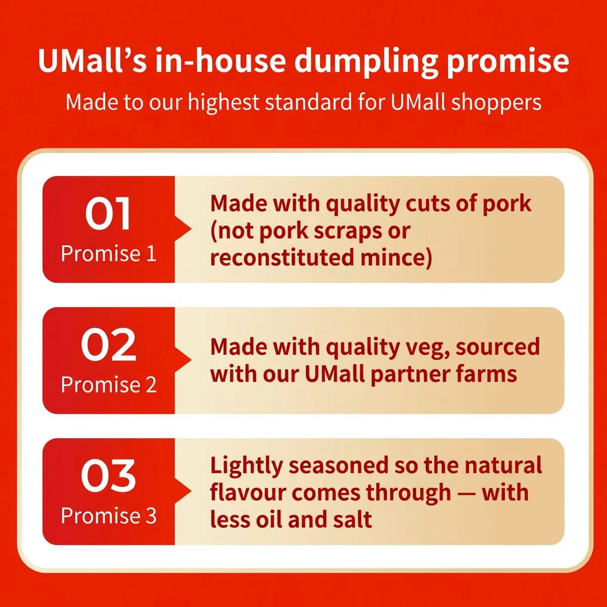 UMALL Frozen Pork, Shepherd's Purse & Shrimp Dumplings 1kg - Image 5