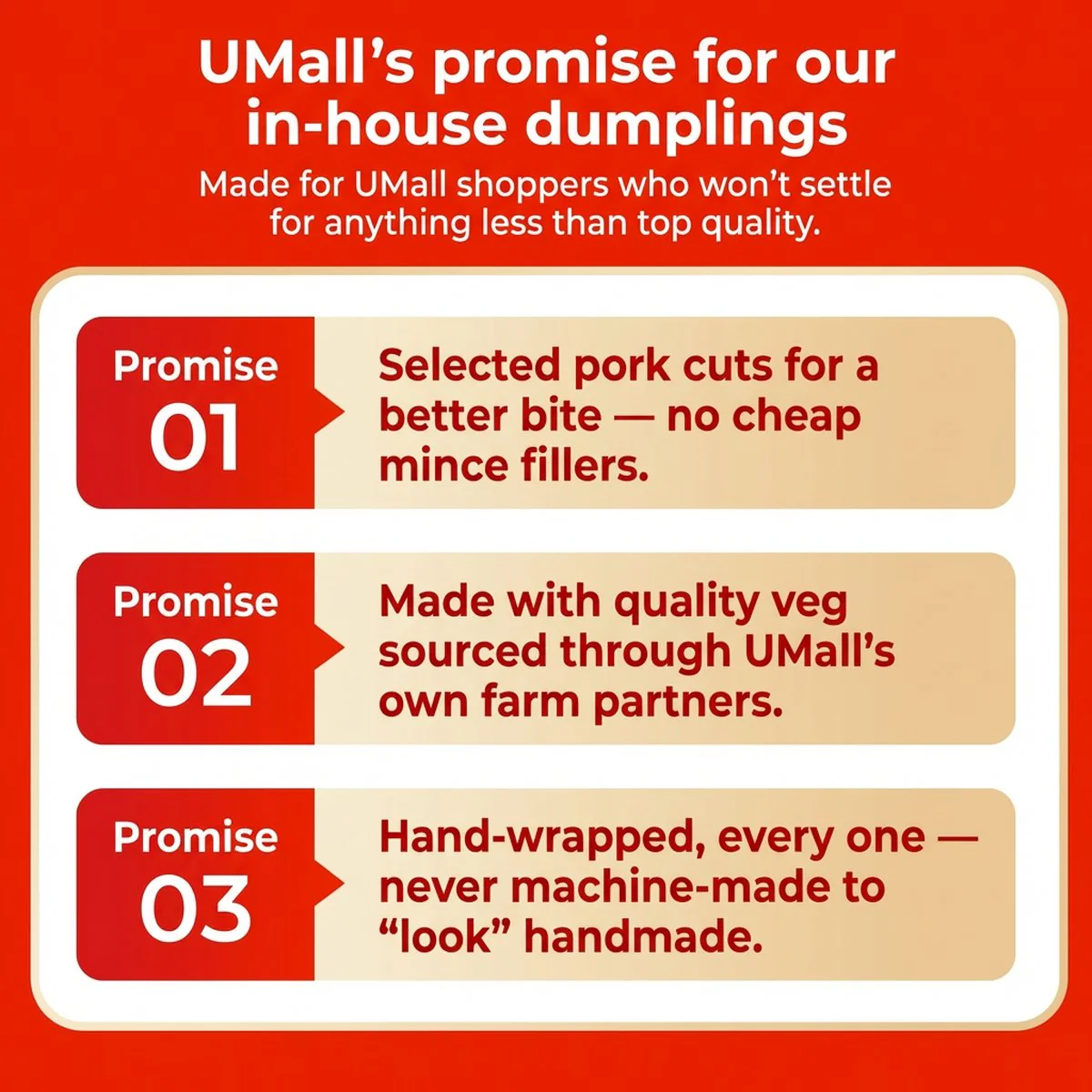 UMALL Pork, Shrimp & Corn Handmade Dumplings (Frozen) – 12 Pieces, 360g - Image 4