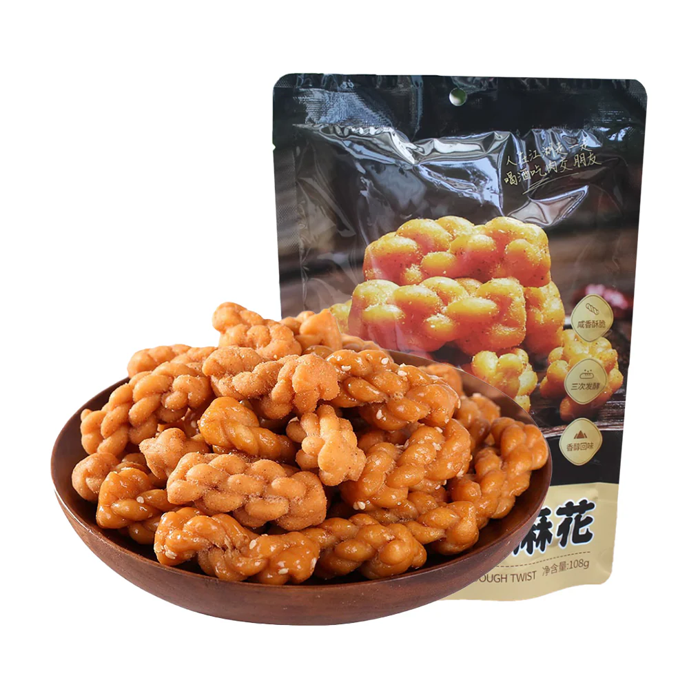 Uncle Piaoling Yeast Dough Twist - Pepper and Salt Flavor, 108g