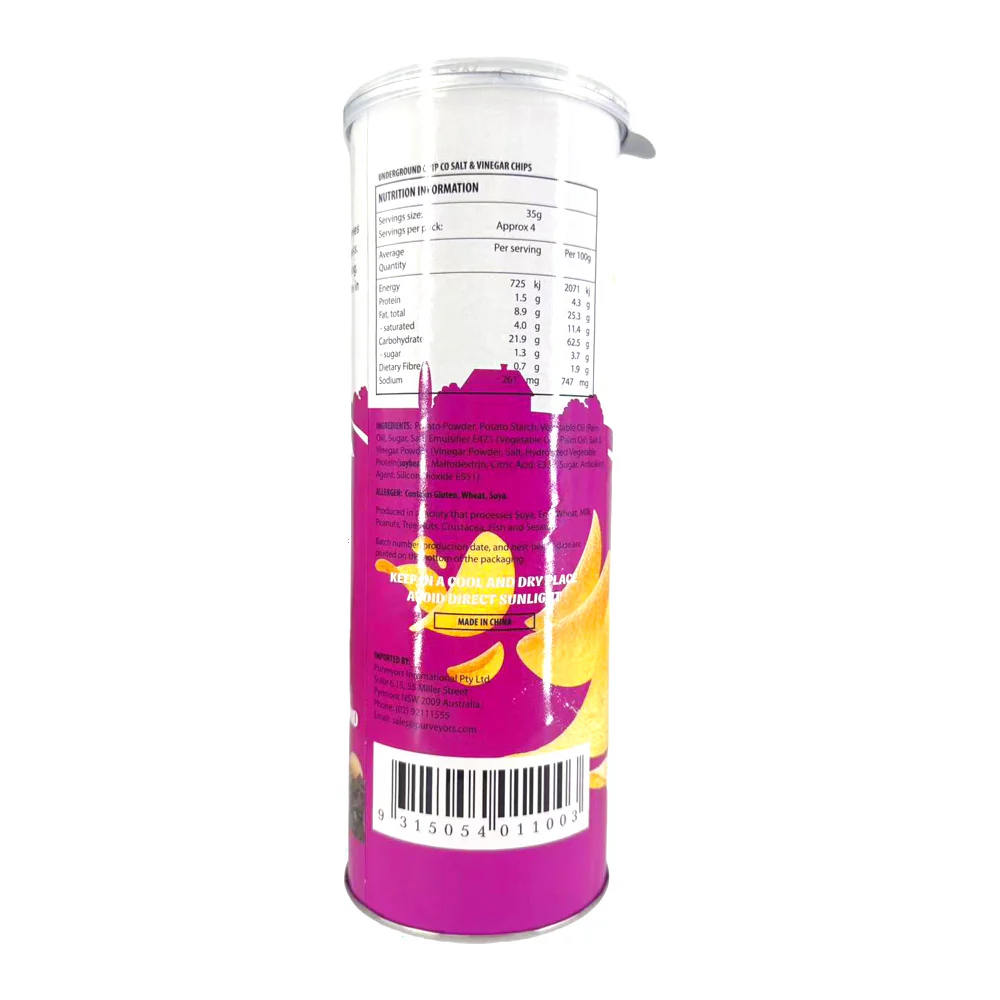 Underground Chip Co Salt & Vinegar Chips - 138g - Image 2