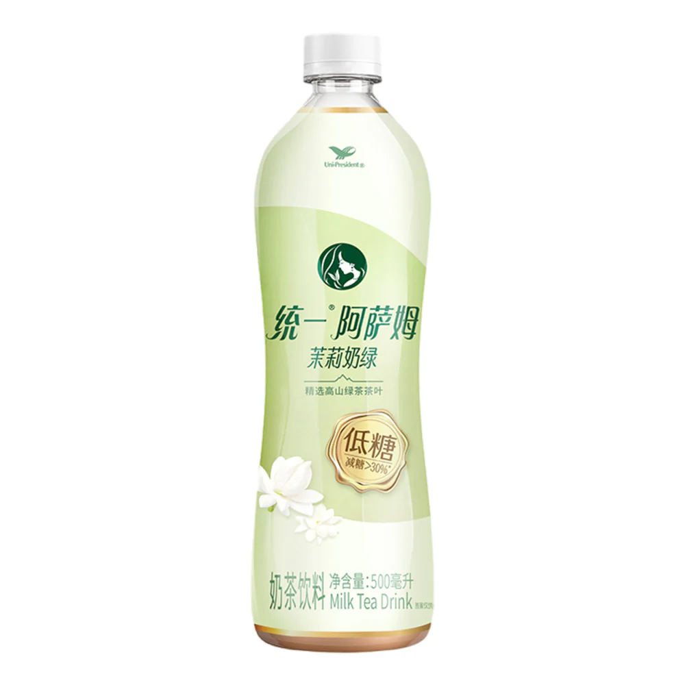 Uni-President Assam Jasmine Green Milk Tea (Low Sugar) 500ml