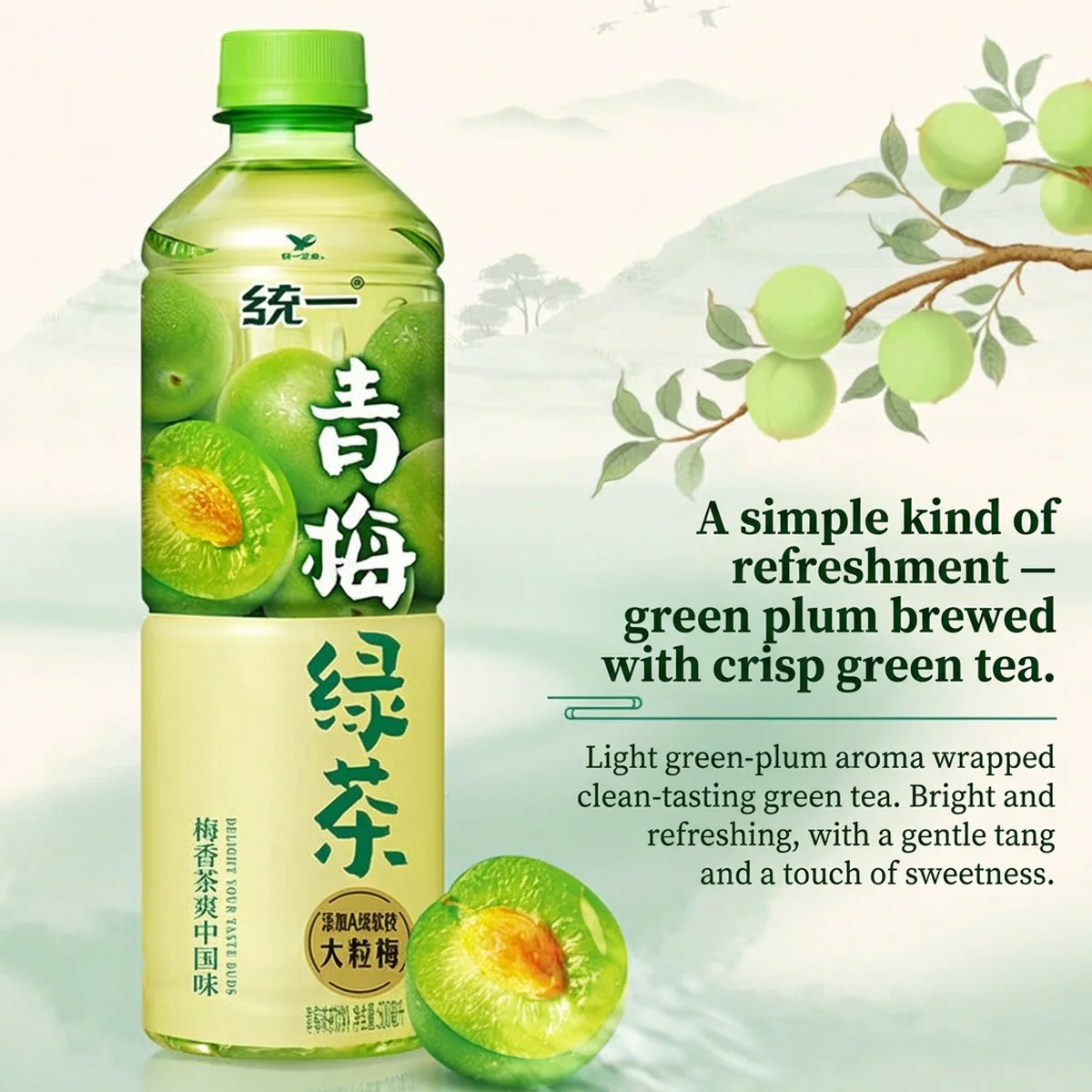 Uni-President Green Plum Green Tea 500ml - Pack of 2 - Image 5
