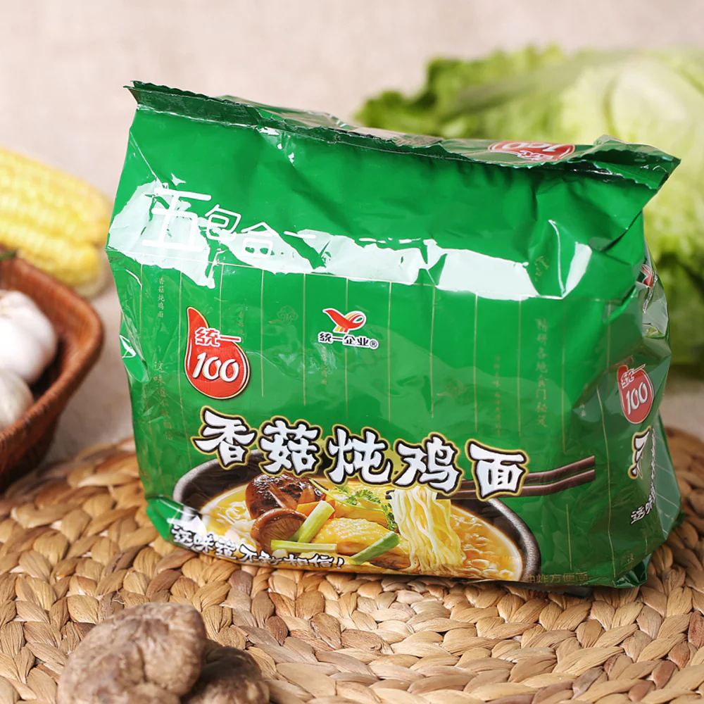 Uni-President Mushroom Stewed Chicken Instant Noodles - 103g x 5 Packs - Image 2