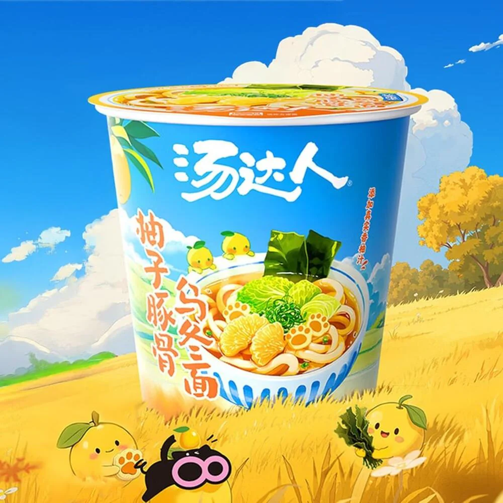 Uni-President Soup Daren Yuzu Tonkotsu Udon Cup 78g - Japanese-Style Instant Noodles - Image 2
