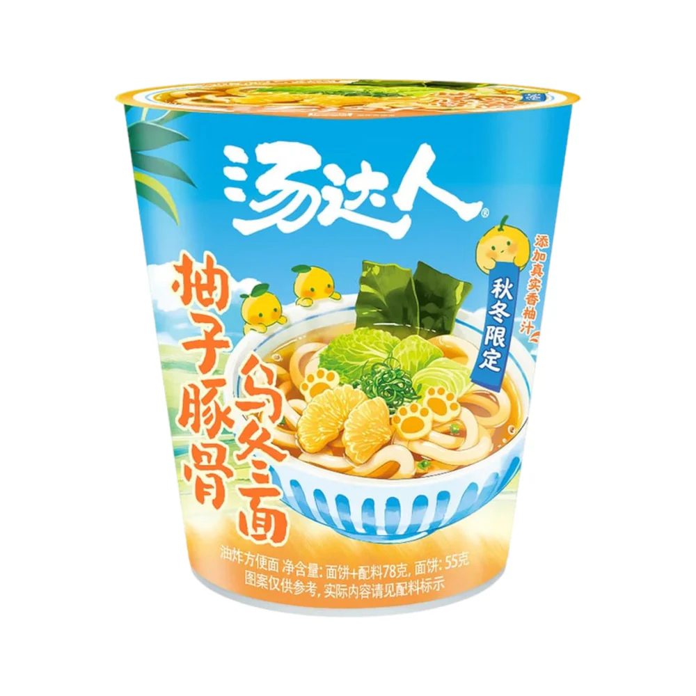 Uni-President Soup Daren Yuzu Tonkotsu Udon Cup 78g - Japanese-Style Instant Noodles - Image 5