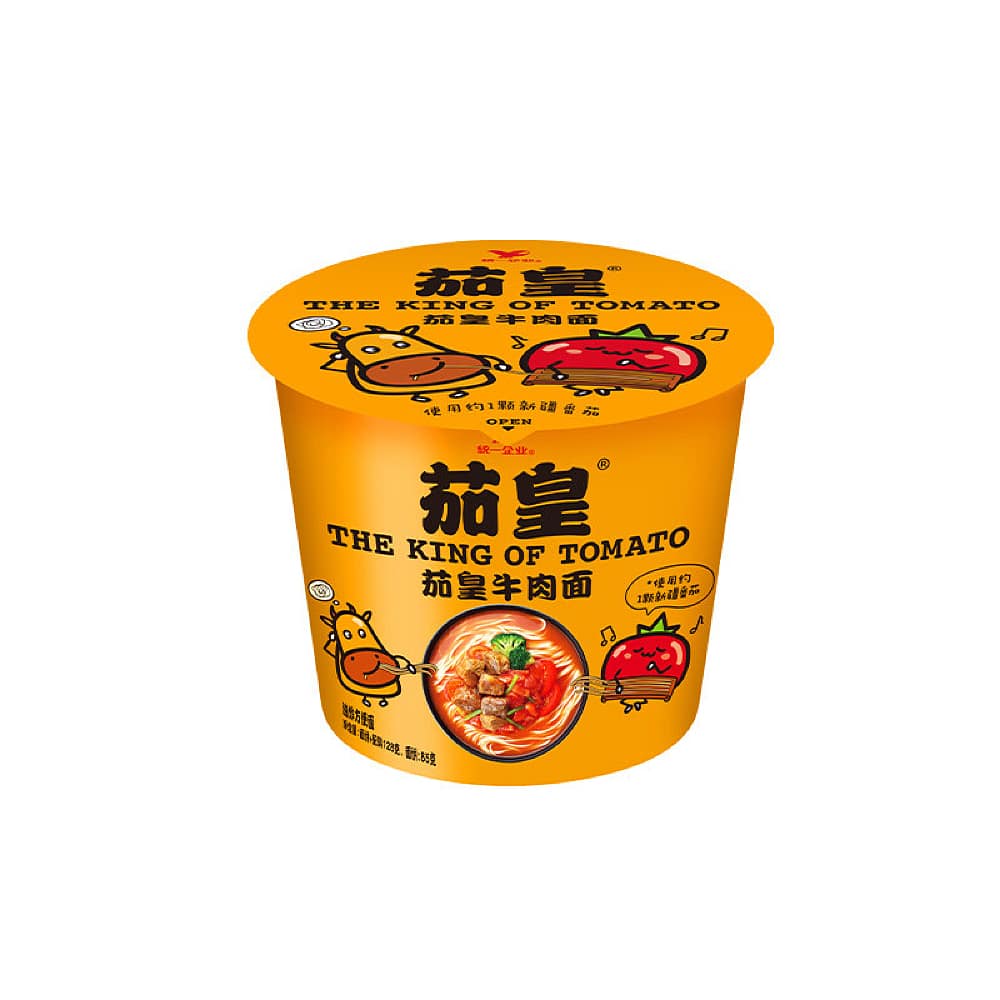 Uni-President The King of Tomato Beef Noodles - 128g x 12 Cups/Box - Image 3