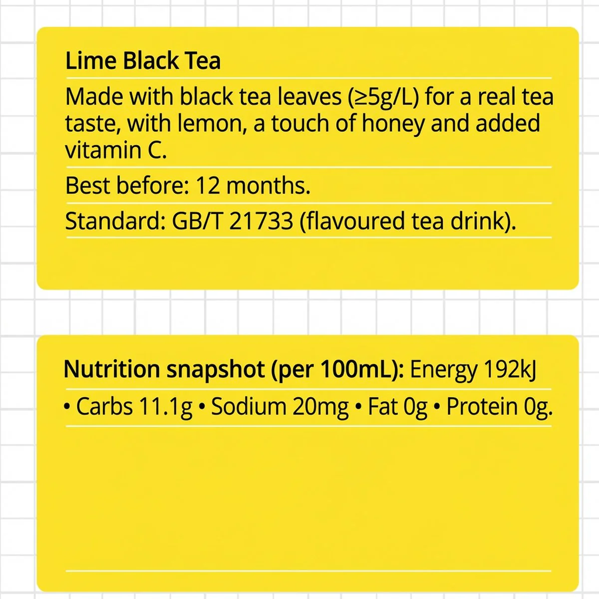 Uni-President Xiaoming Tongxue Cold Brew Lime Black Tea 480ml x 15 Bottles - Ready-to-Drink Bottled Tea - Image 3