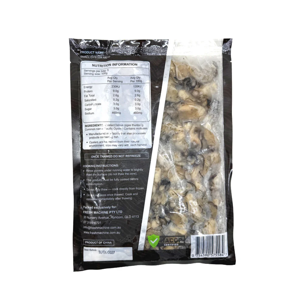 United Oriental Frozen Small Oyster Meat 500g - Shucked Oysters - Image 2
