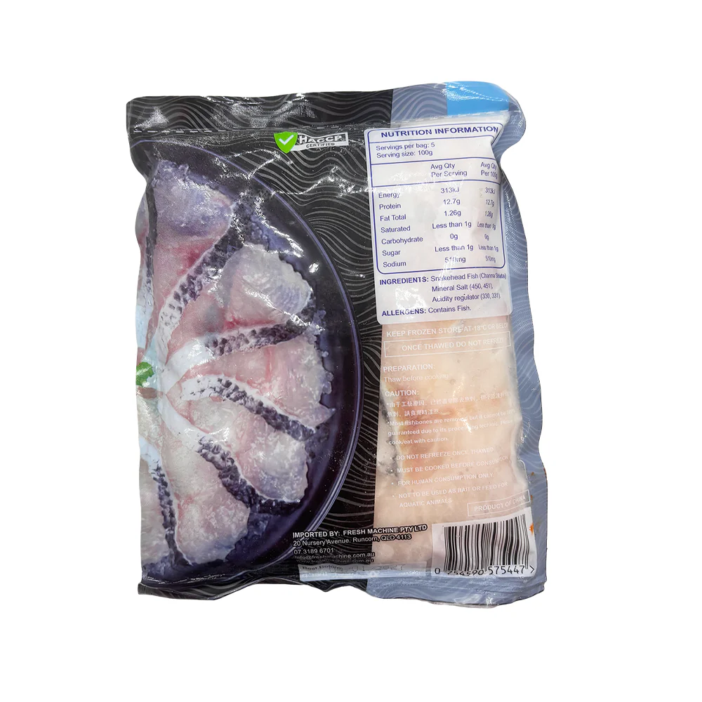 United Oriental Frozen Snakehead Fish Slices - 500g - Image 2