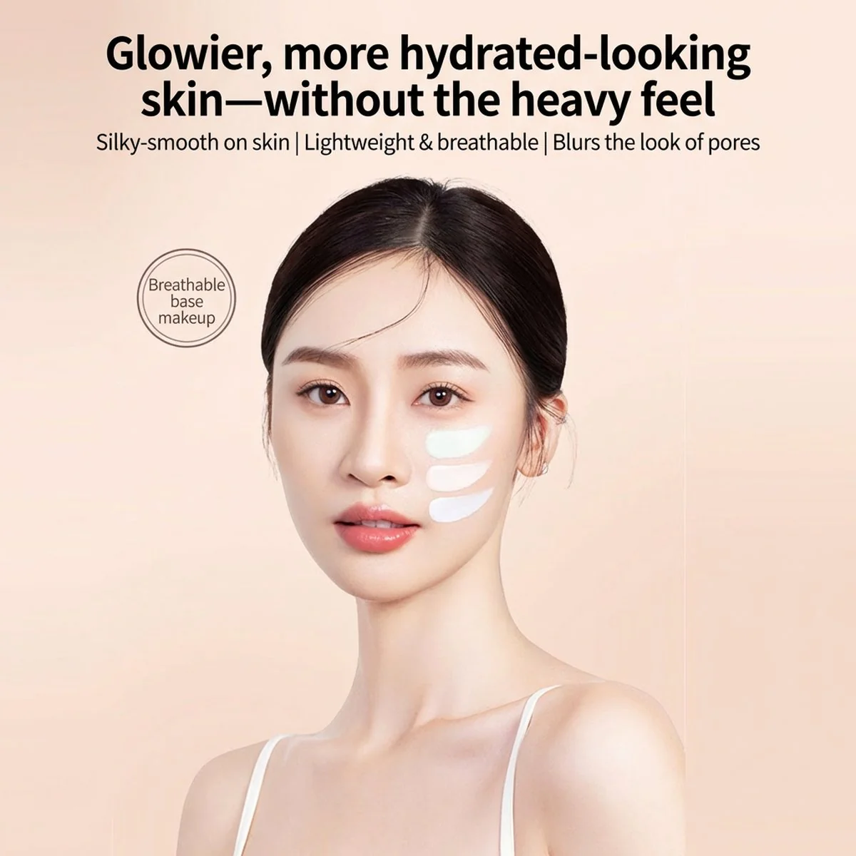 Unny Lightweight Moisturizing Sunscreen Primer - 03 Peach Pink, 30g - Image 4
