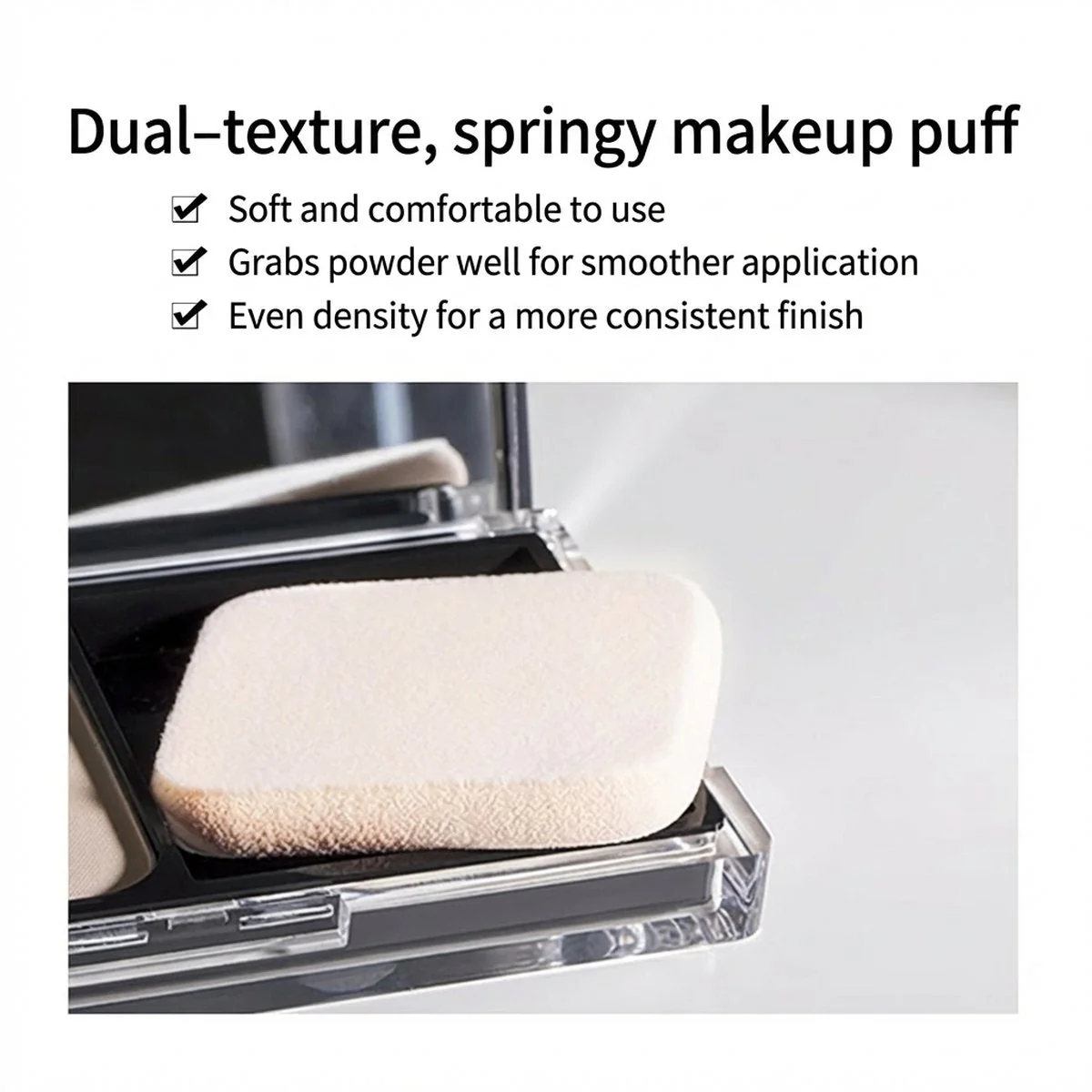 Unny Soft Matte Long-Wear Powder Foundation 01 Light Beige - 9g - Image 3