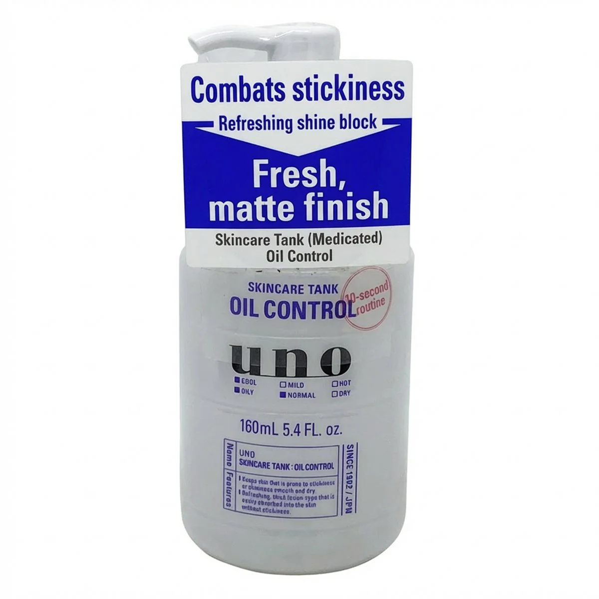 UNO Skincare Tank Oil Control Lotion for Men 160ml