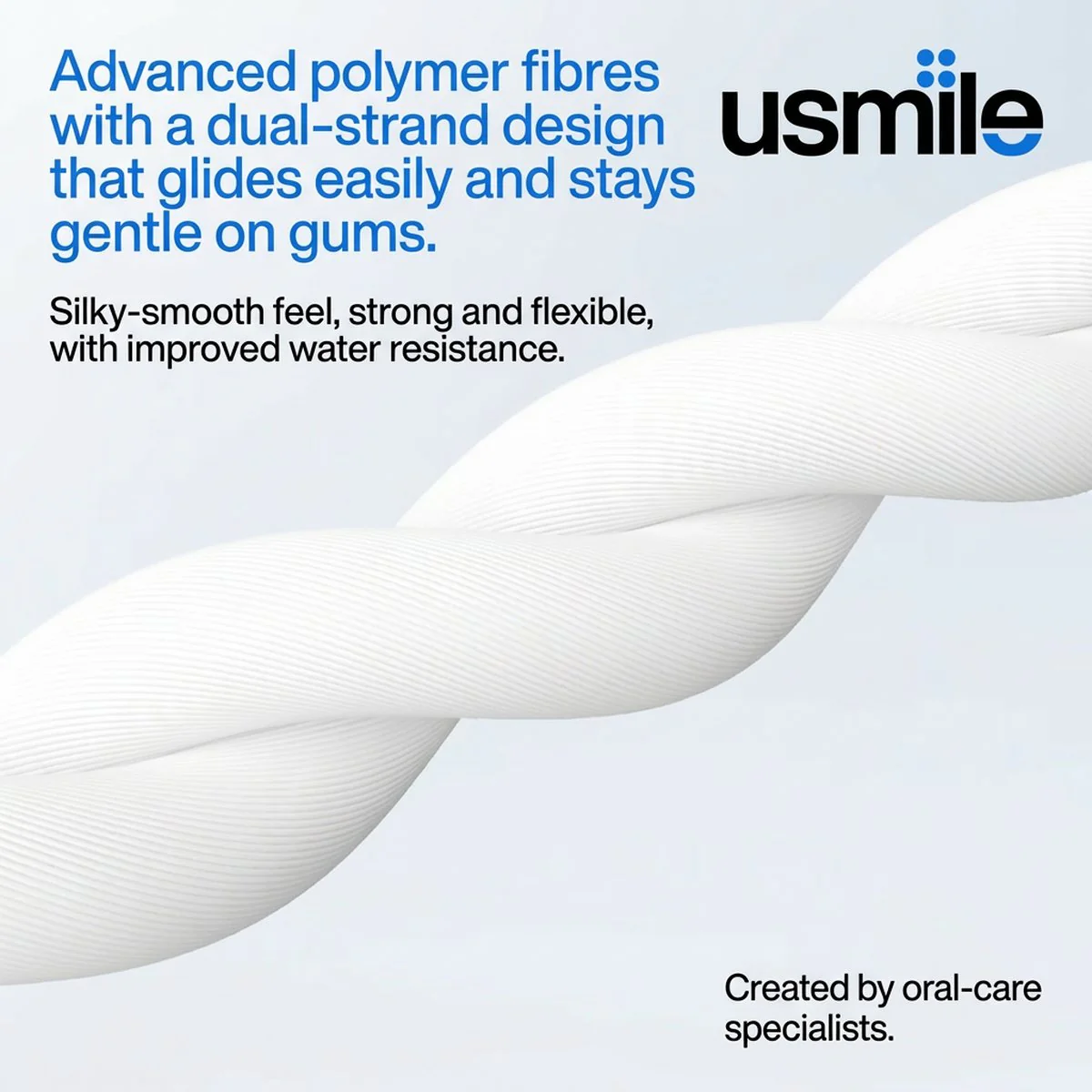 usmile Freshening Twin-Line Mint Dental Floss Picks - 200 Count - Image 3