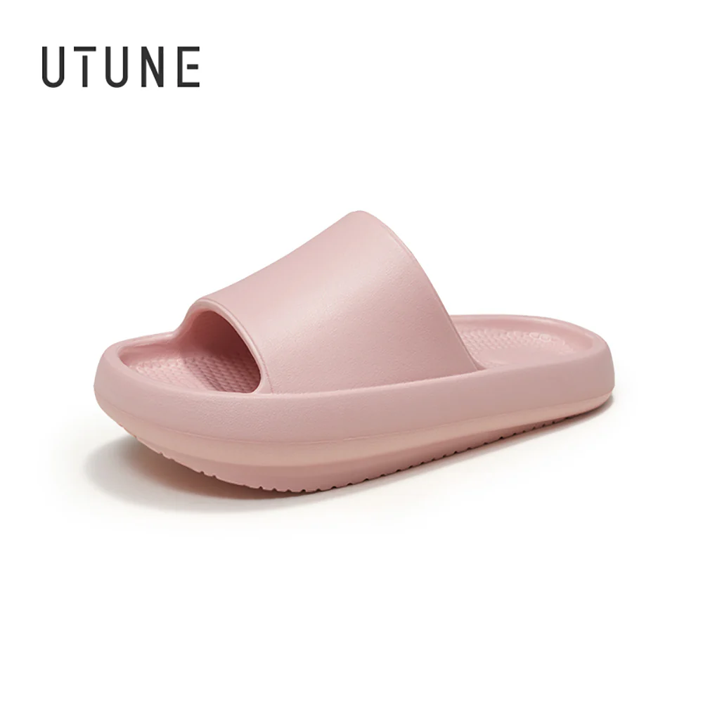 UTUNE EVA Negative Heel Slippers - Sakura Pink, Size 39-40 - Image 5