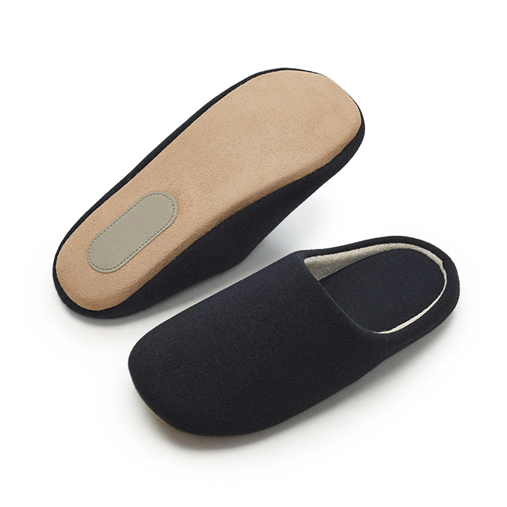 Utune Silent Indoor Slippers - Black, Size XL - Image 3