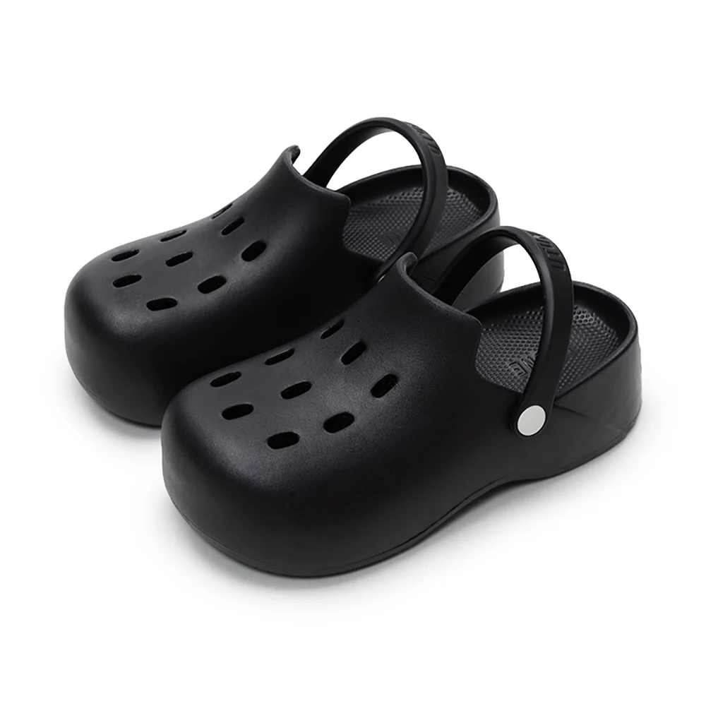 UTUNE Thick-Soled Two-Way Mules - Obsidian Black, Size 37-38 - Image 5