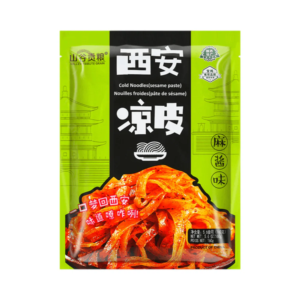Valley Tribute Grain Xi'an Liangpi Cold Noodles with Sesame Sauce 160g