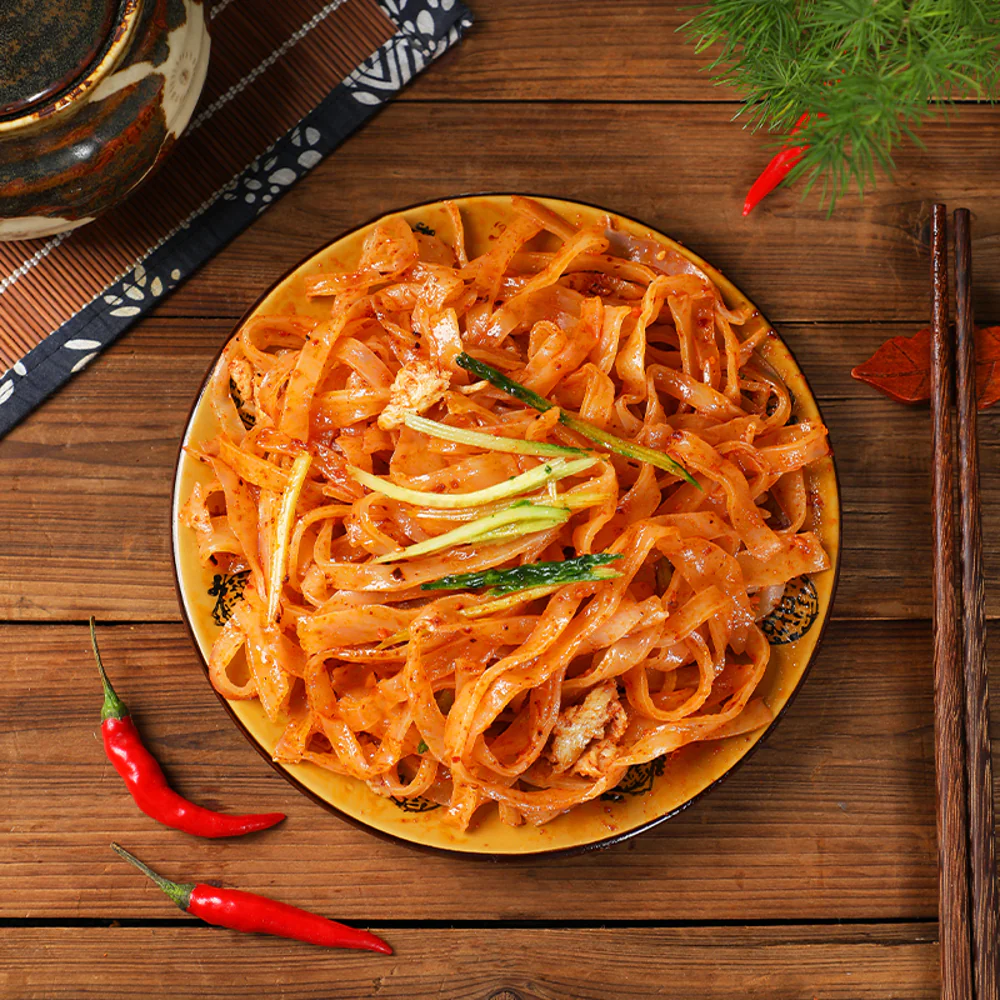 Valley Tribute Grain Xi'an Spicy Cold Noodles (Liangpi) 160g - Image 3