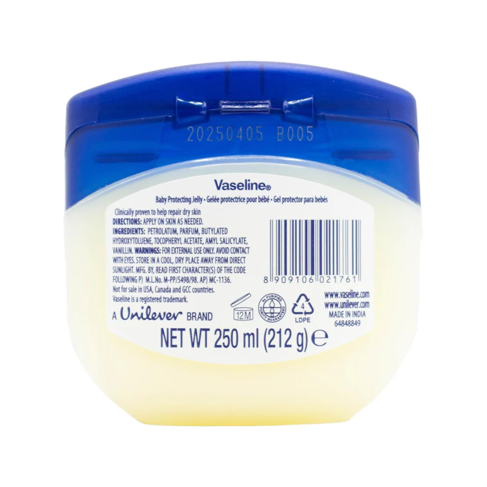 Vaseline Baby Protecting Jelly 250ml – Gentle Care for Delicate Skin - Image 2