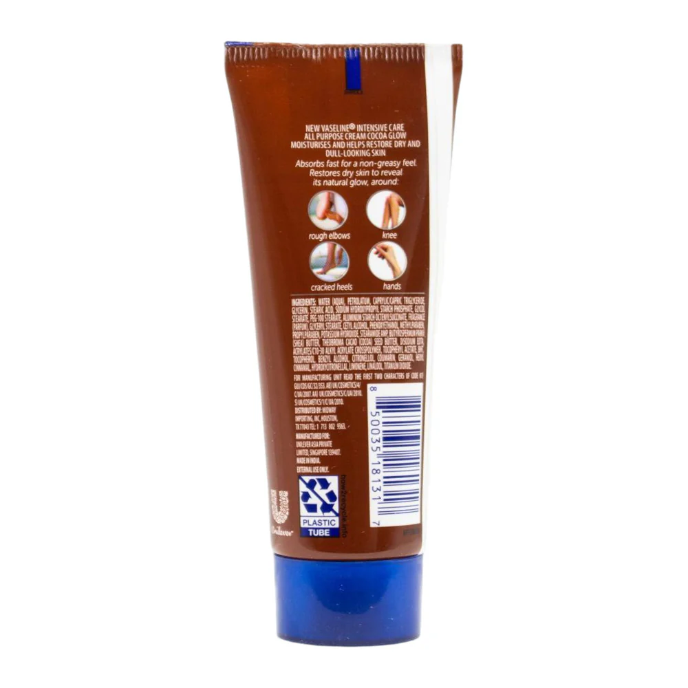 Vaseline Intensive Care Cocoa Glow All-Purpose Cream 40g - With Pure Cocoa Butter - Image 2