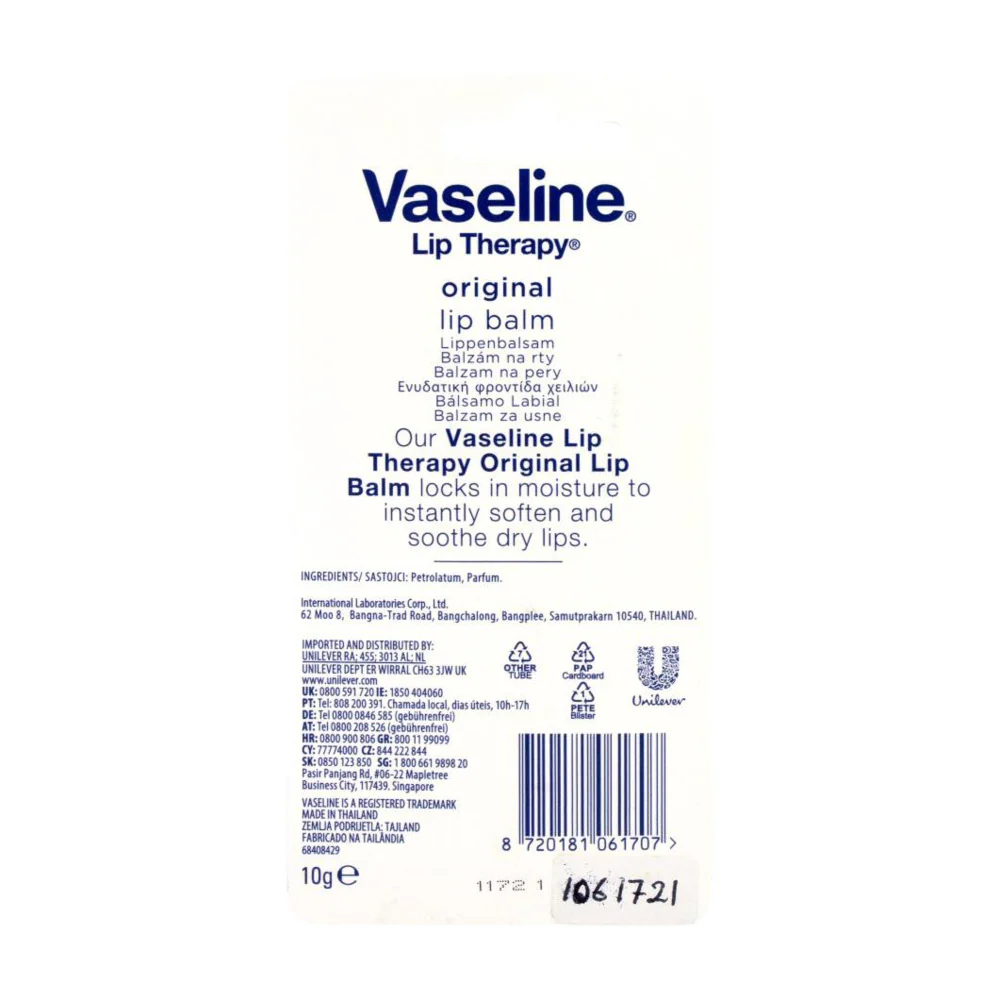 Vaseline Lip Therapy Original Lip Balm 10g - Image 2
