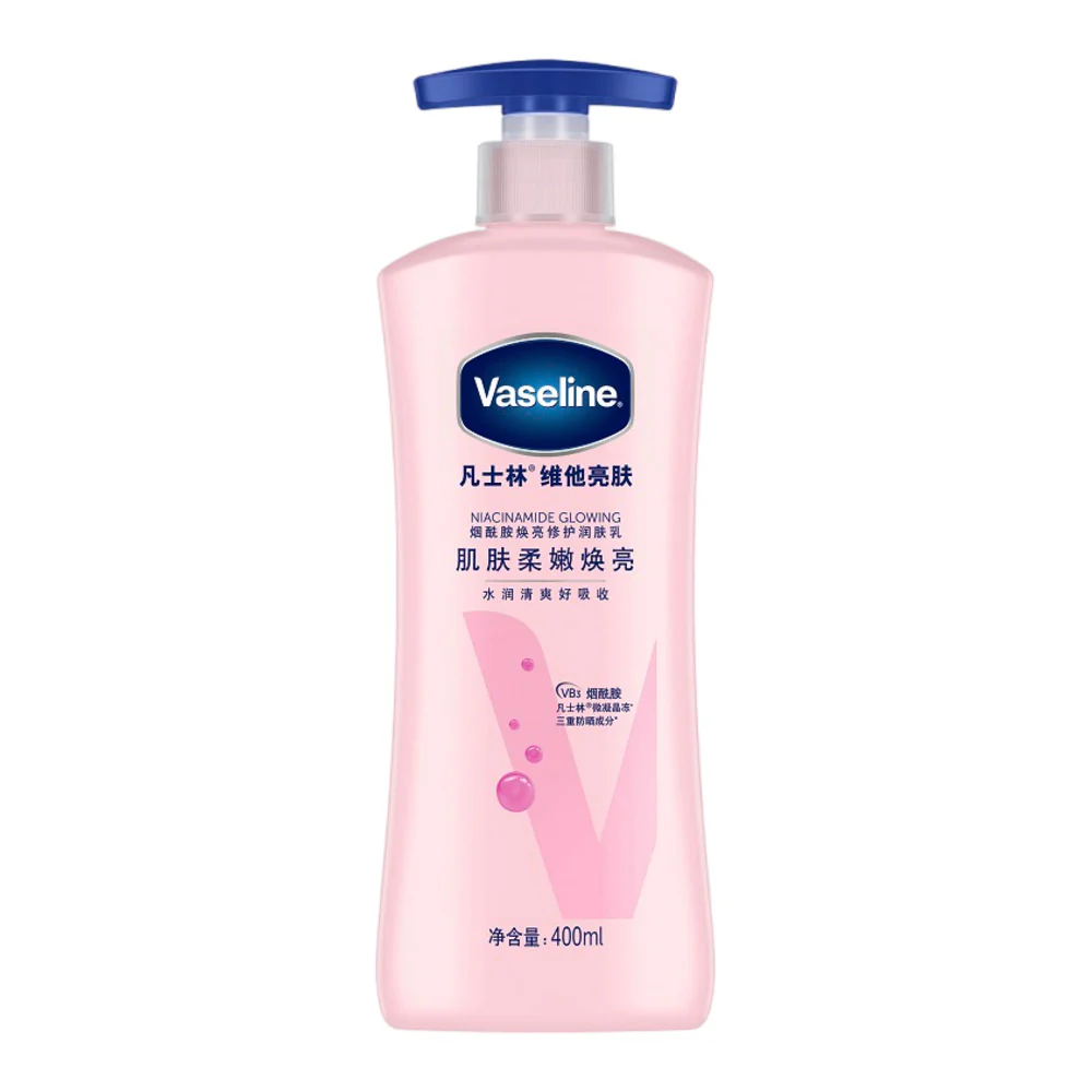 Vaseline Niacinamide Glowing Body Lotion – Brightening & Hydrating, 400ml