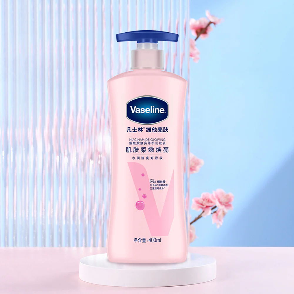 Vaseline Niacinamide Glowing Body Lotion – Brightening & Hydrating, 400ml - Image 3