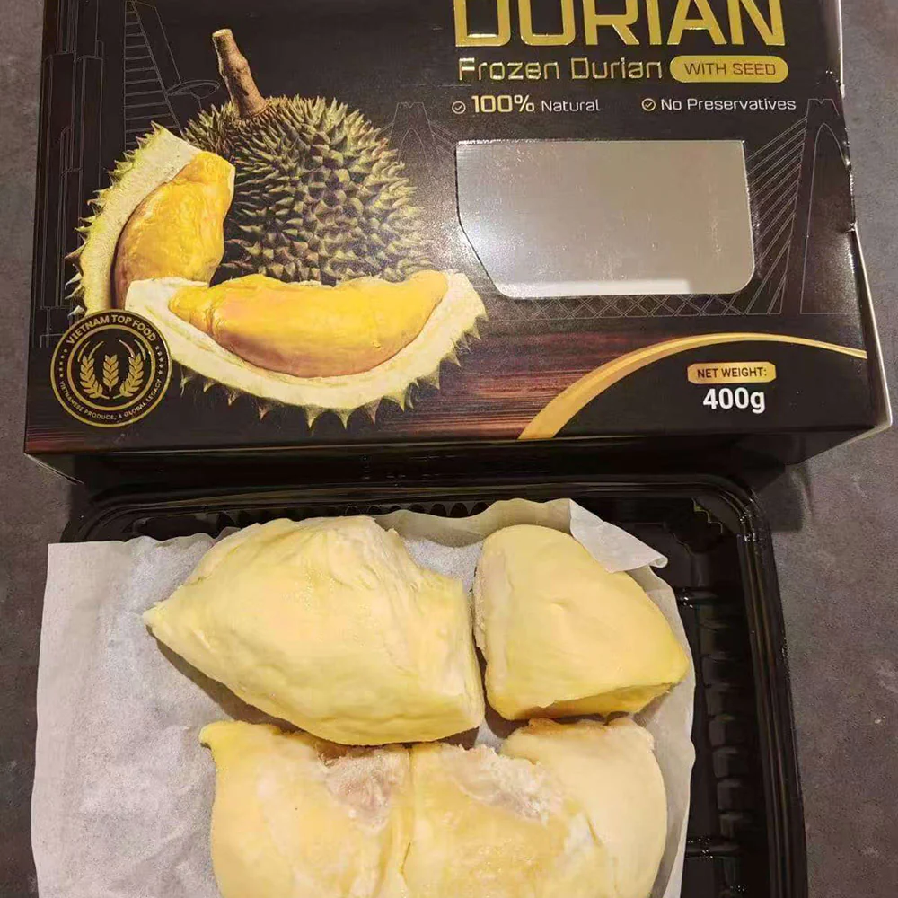 Vietnamese Monthong Durian Pulp (Seedless) – Frozen 400g - Image 3
