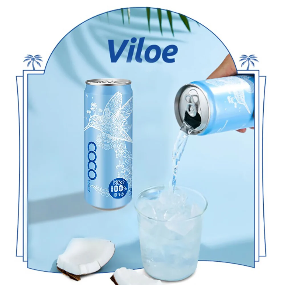 Viloe Coconut Water - 330ml x 24 Cans - Image 3