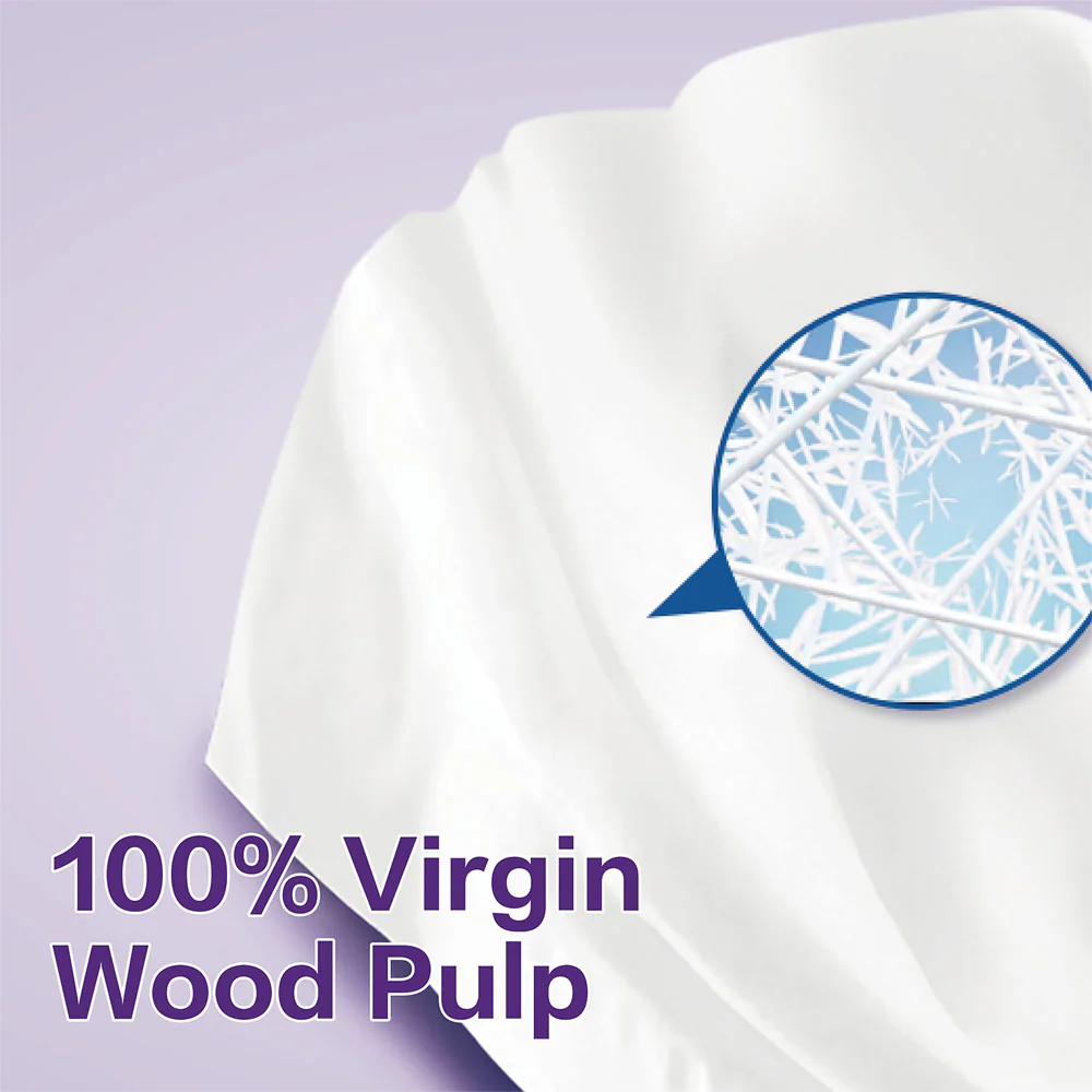 Vinda Ultra Care Facial Tissue, 3‑Ply, Fragrance‑Free – 130 Sheets x 8 Boxes - Image 3