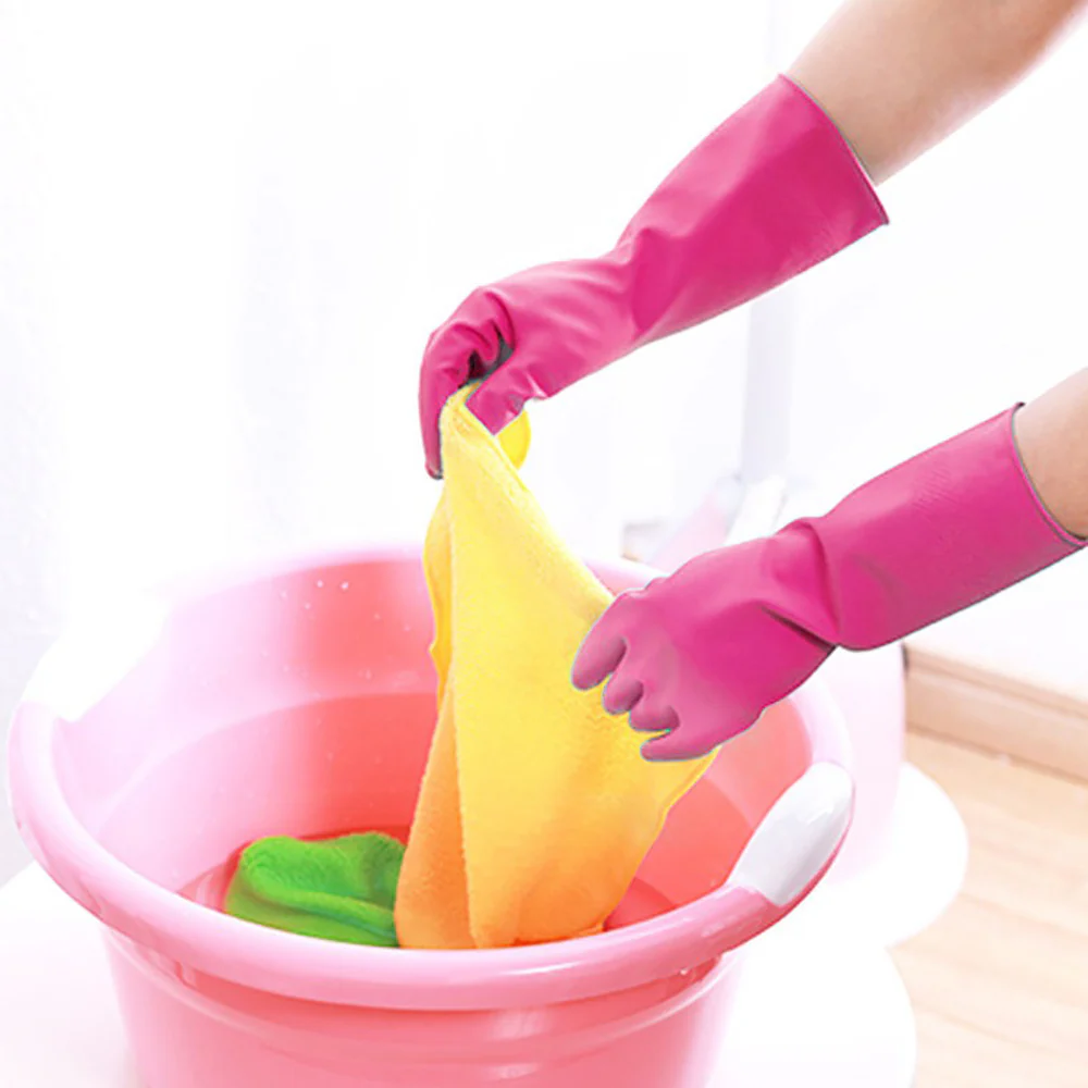 Violet Nitrile Protective Gloves - Size M - Image 2