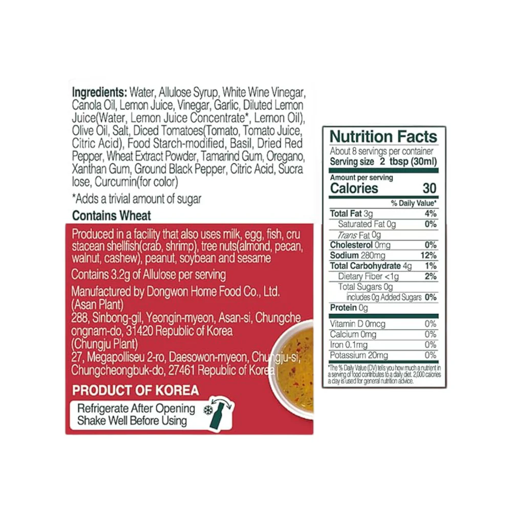 Vivid Kitchen Zero Sugar Italian Dressing 235g - Image 2