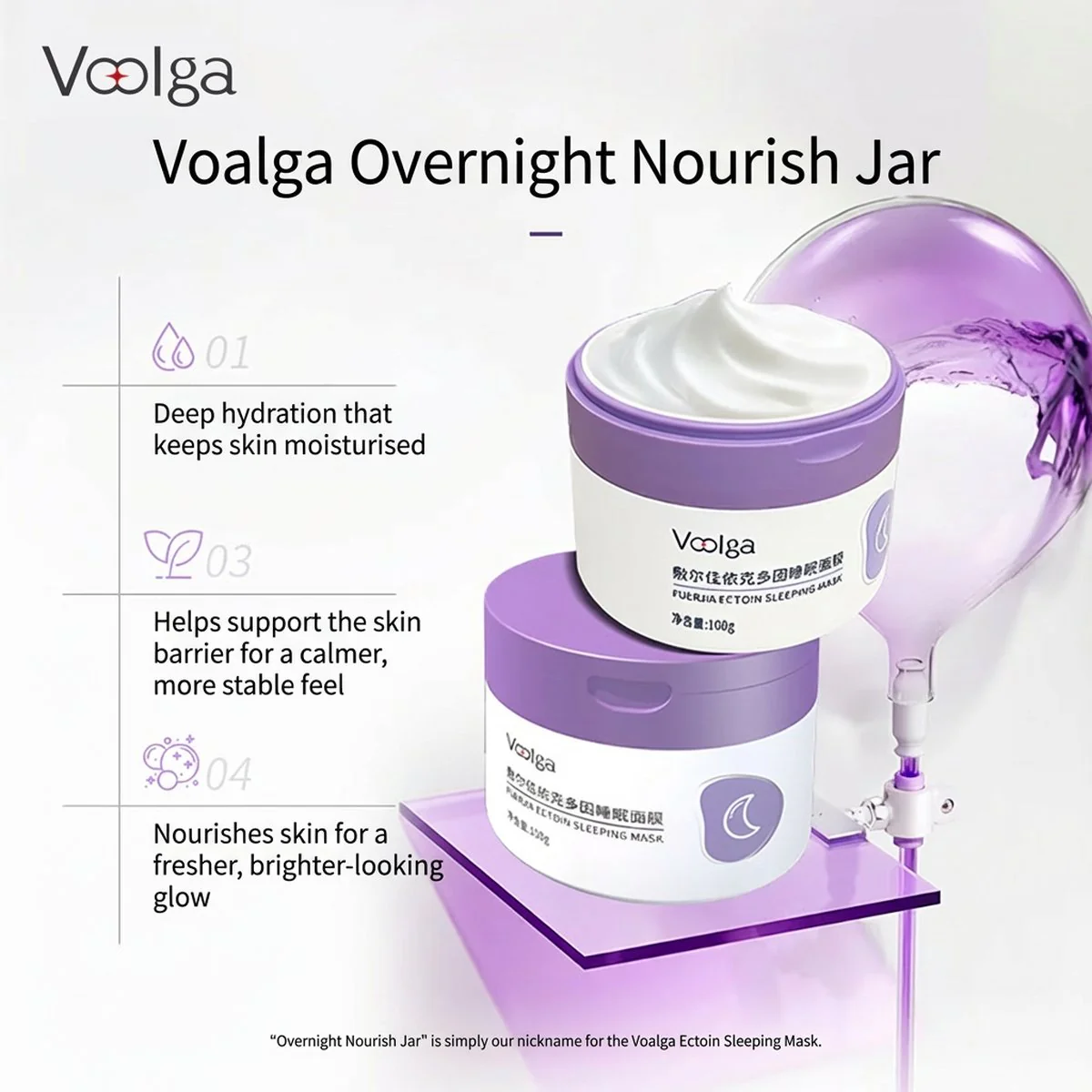 Voolga Ectoin Sleeping Mask 100g - Image 4