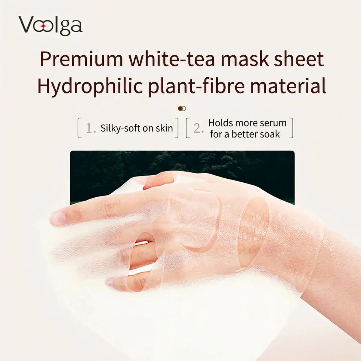 Voolga Lactobionic Acid Oil Control Astringent Skin Mask - 5 Sheets - Image 3