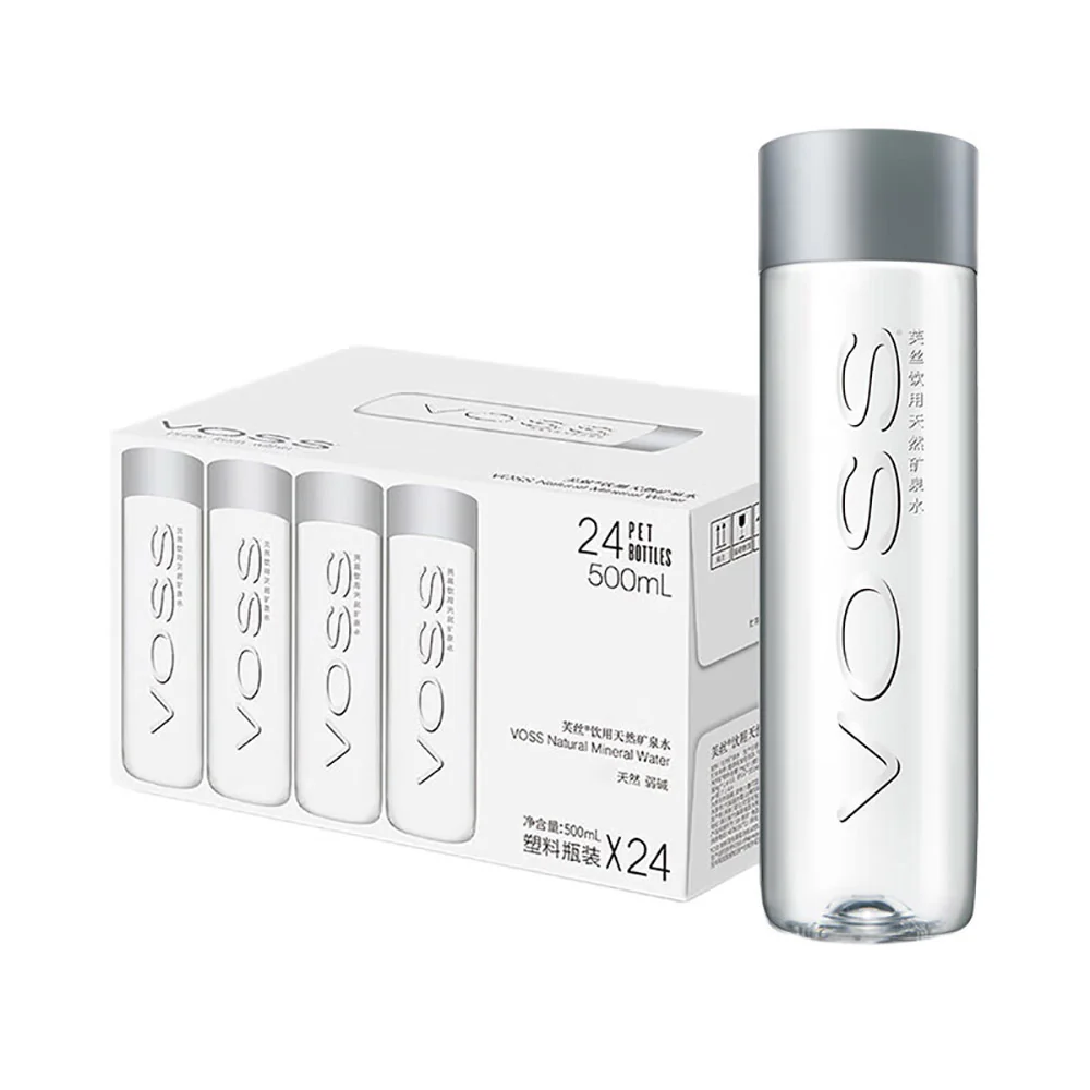 VOSS Natural Mineral Water - 500ml x 24 Bottles