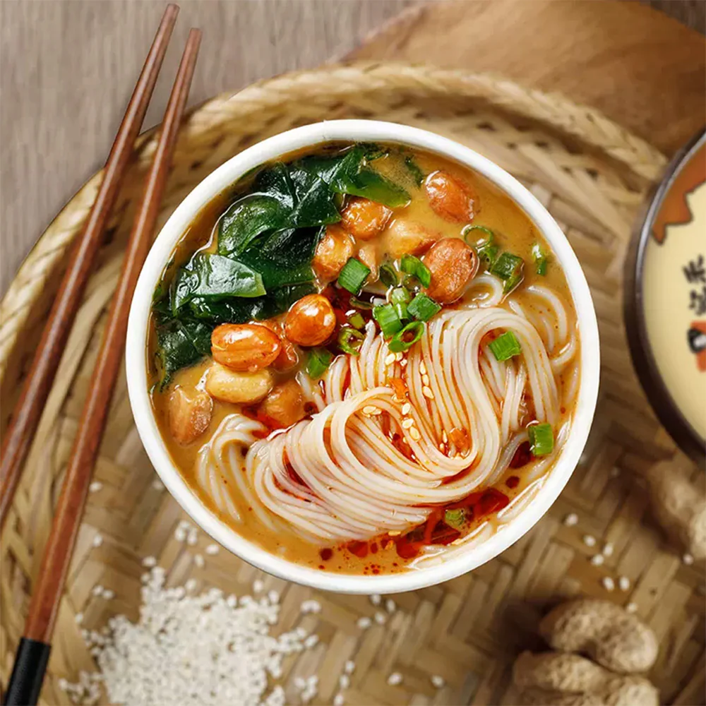 Wan He Instant Sesame Paste Rice Noodles - 125g - Image 3