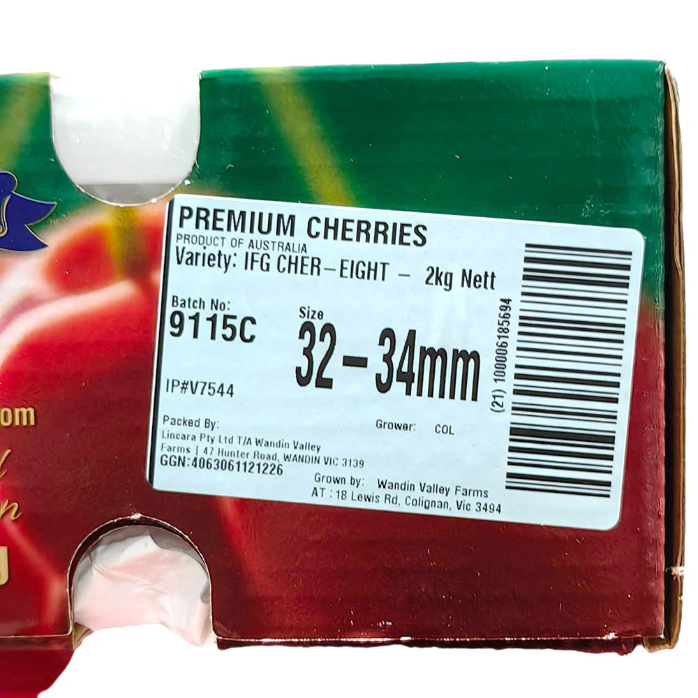 Wandin Valley Farms IFG Cher Eight Cherries Gift Box - 2kg - Image 3