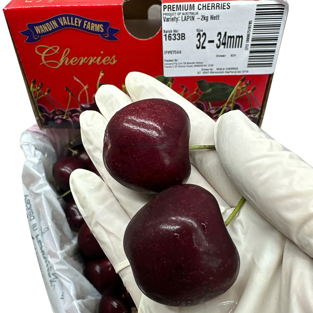 Wandin Valley Farms Lapin Cherries 32–34mm Gift Box 2kg - Image 4