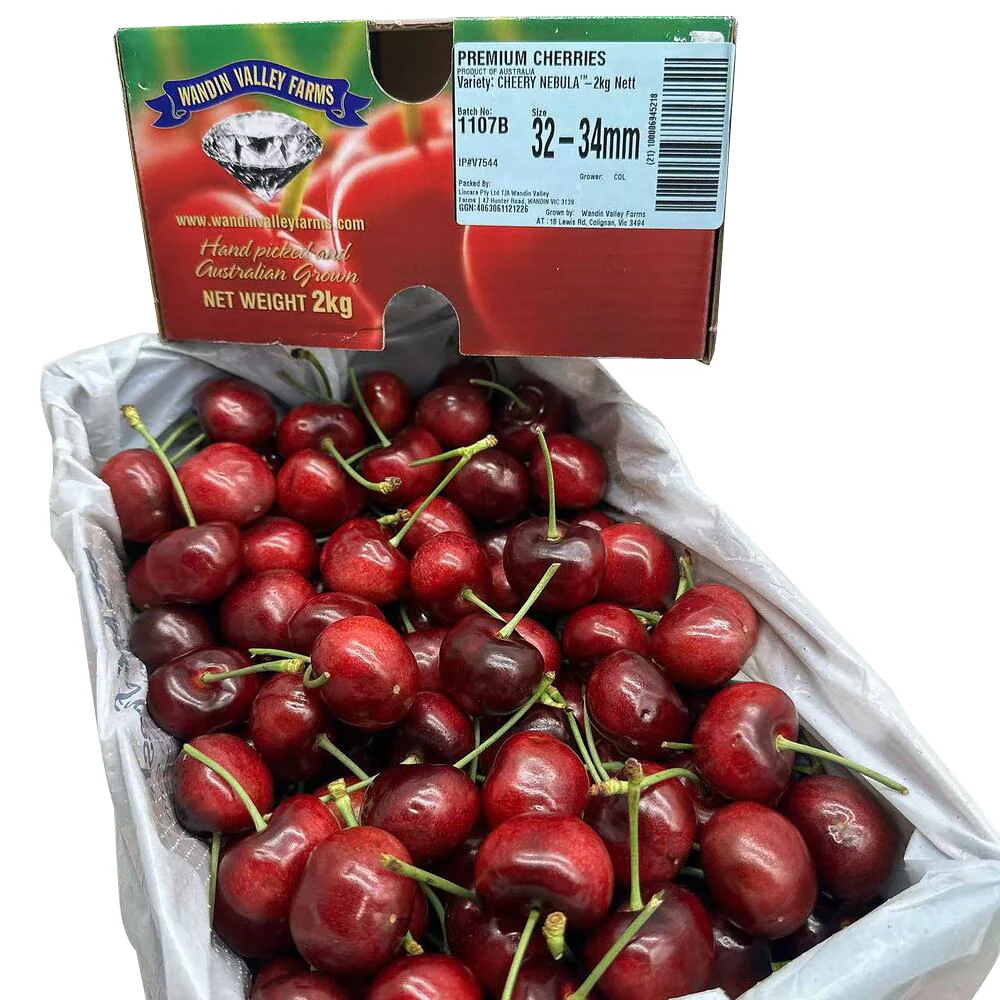 Wandin Valley Farms Nebula Premium Cherries Gift Box 32–34mm – 2kg - Image 3
