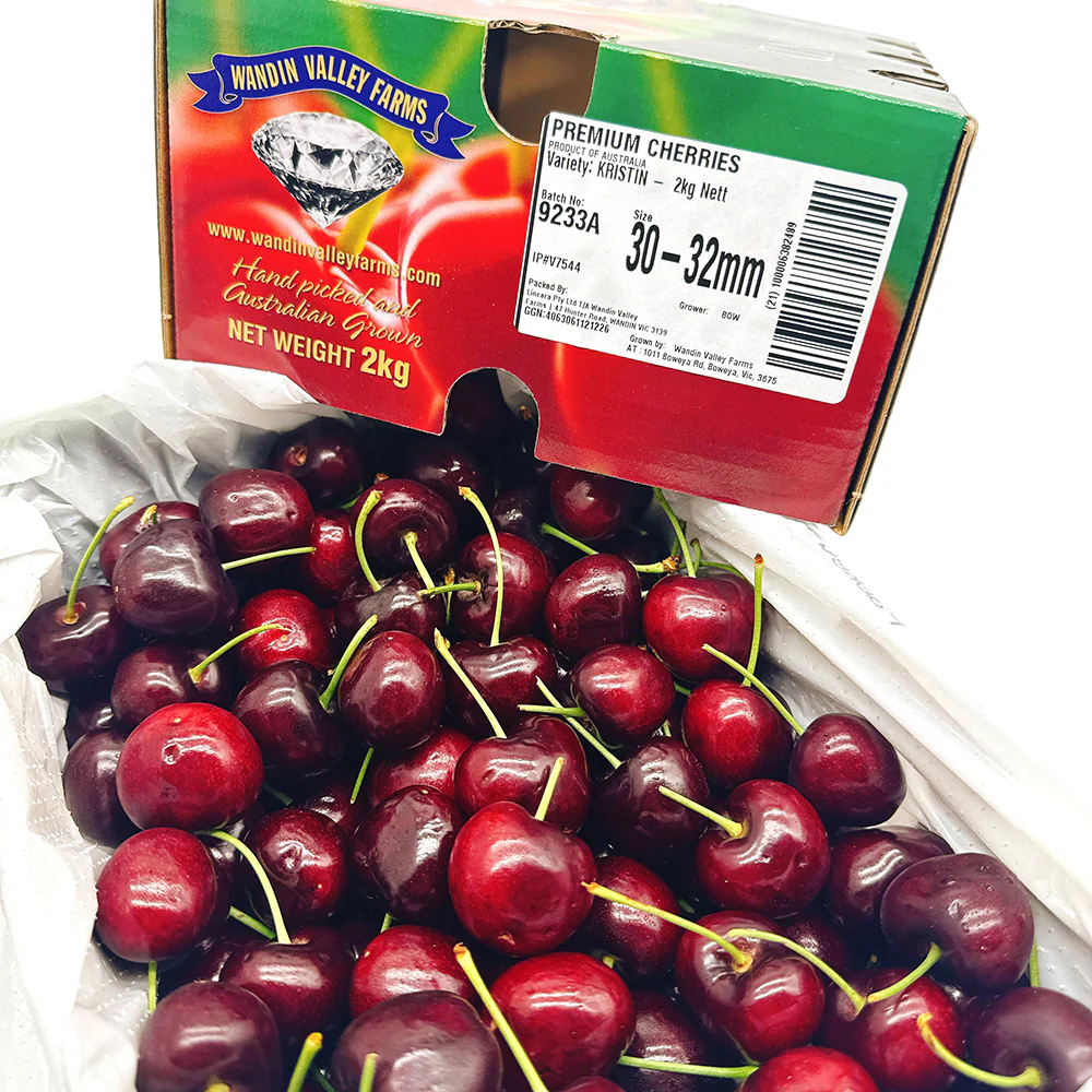 Wandin Valley Farms Premium Cherries Gift Box 30-32mm - 2kg - Image 4