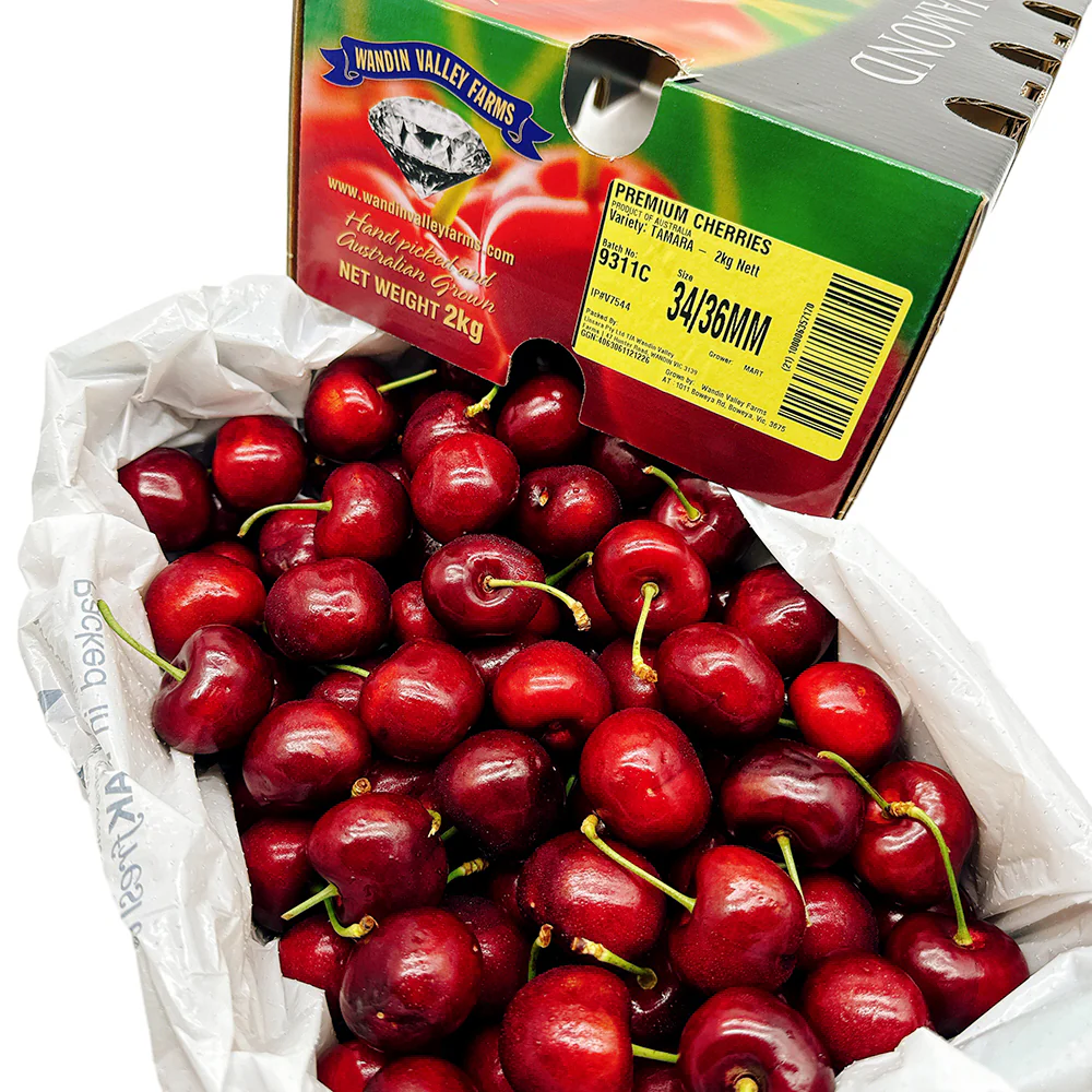 Wandin Valley Farms Premium Export Cherries Gift Box 34-36mm - 2kg - Image 4