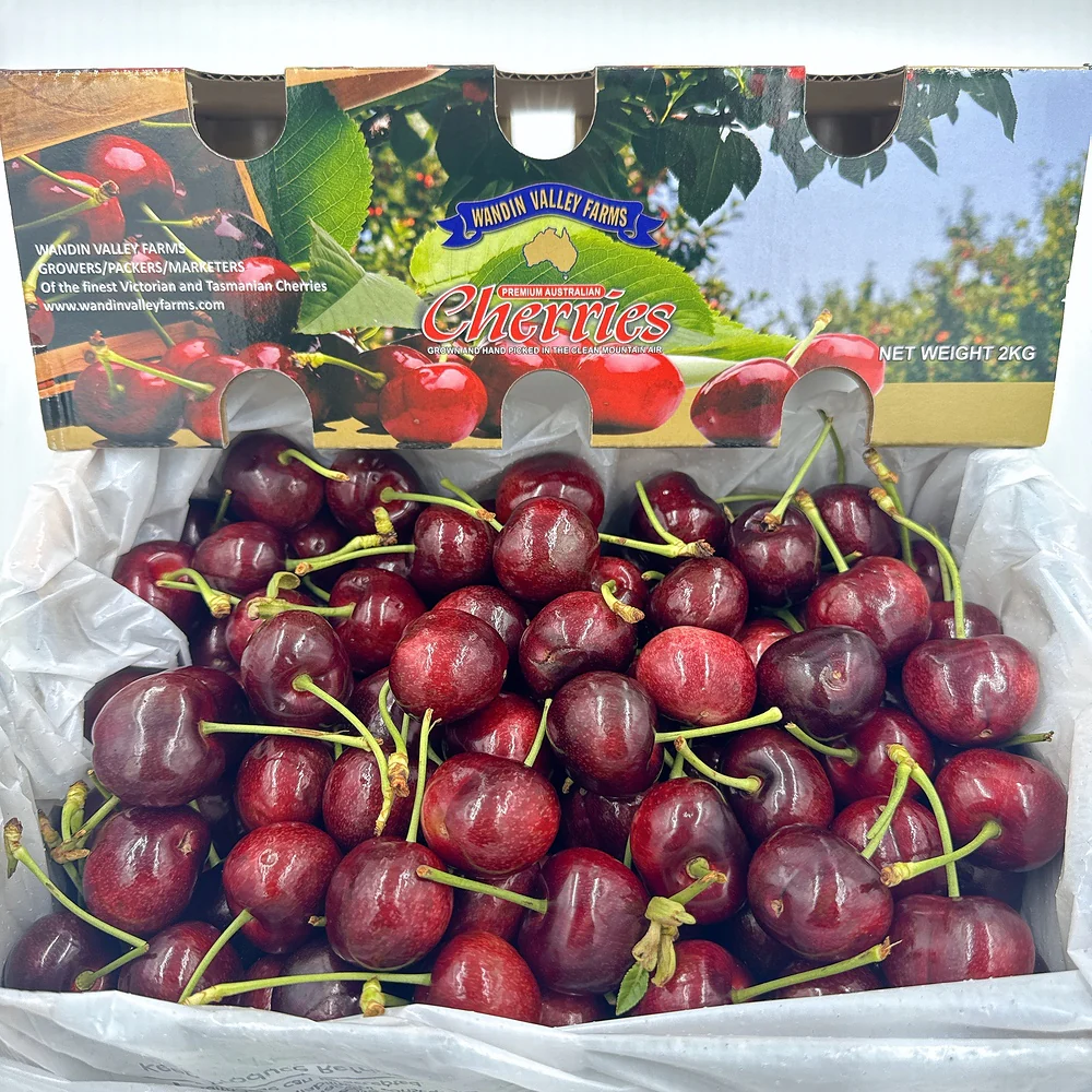 Wandin Valley Farms Royal Tioga Cherries 32–34mm Gift Box – 2kg