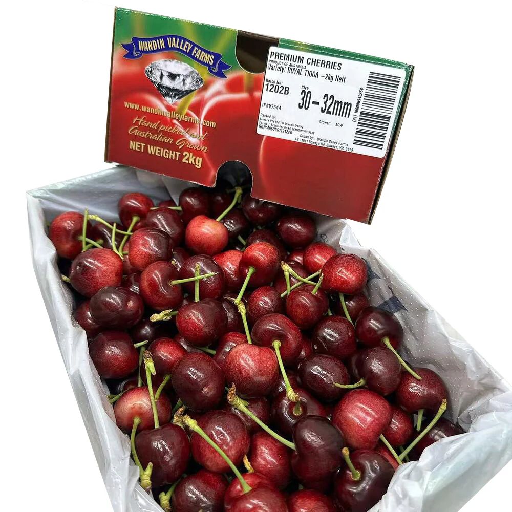 Wandin Valley Farms Royal Tioga Cherries – Gift Box 2kg (Size 30–32mm) - Image 3