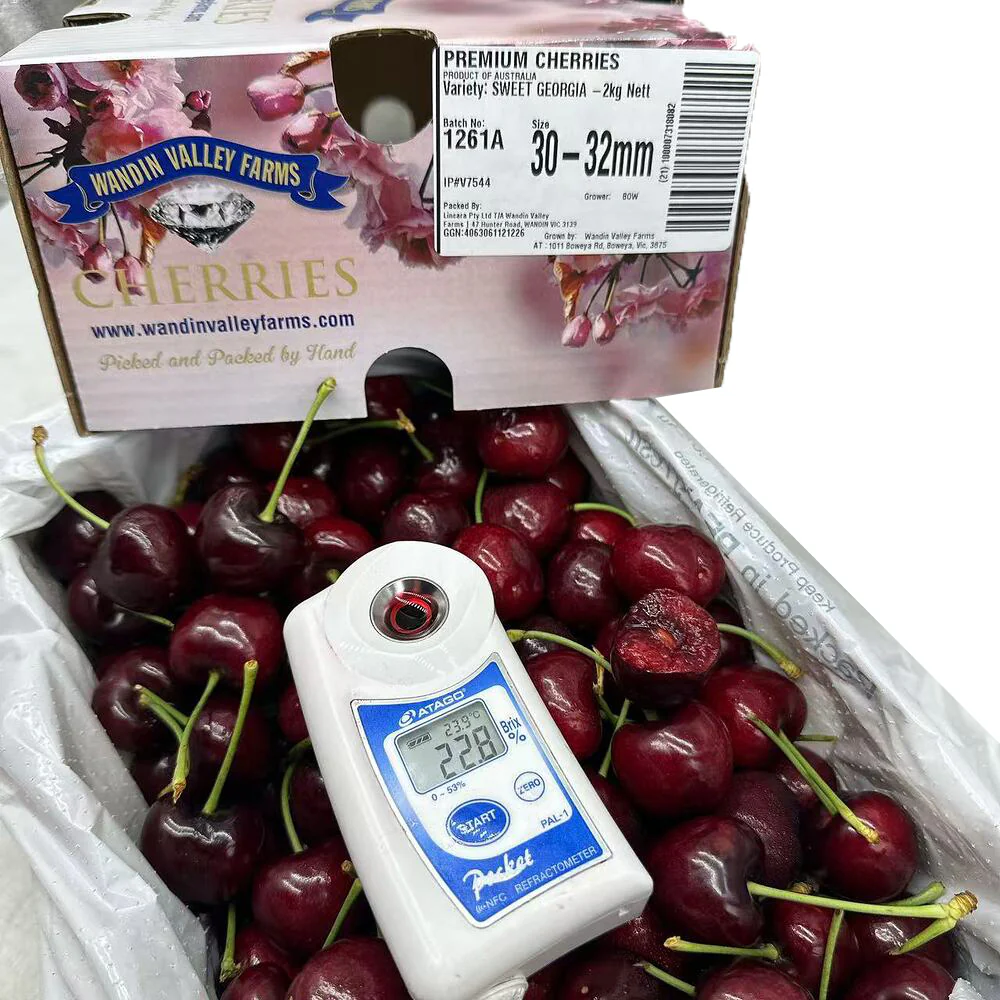 Wandin Valley Farms Sweet Georgia Cherries Gift Box 30–32mm – 2kg - Image 2