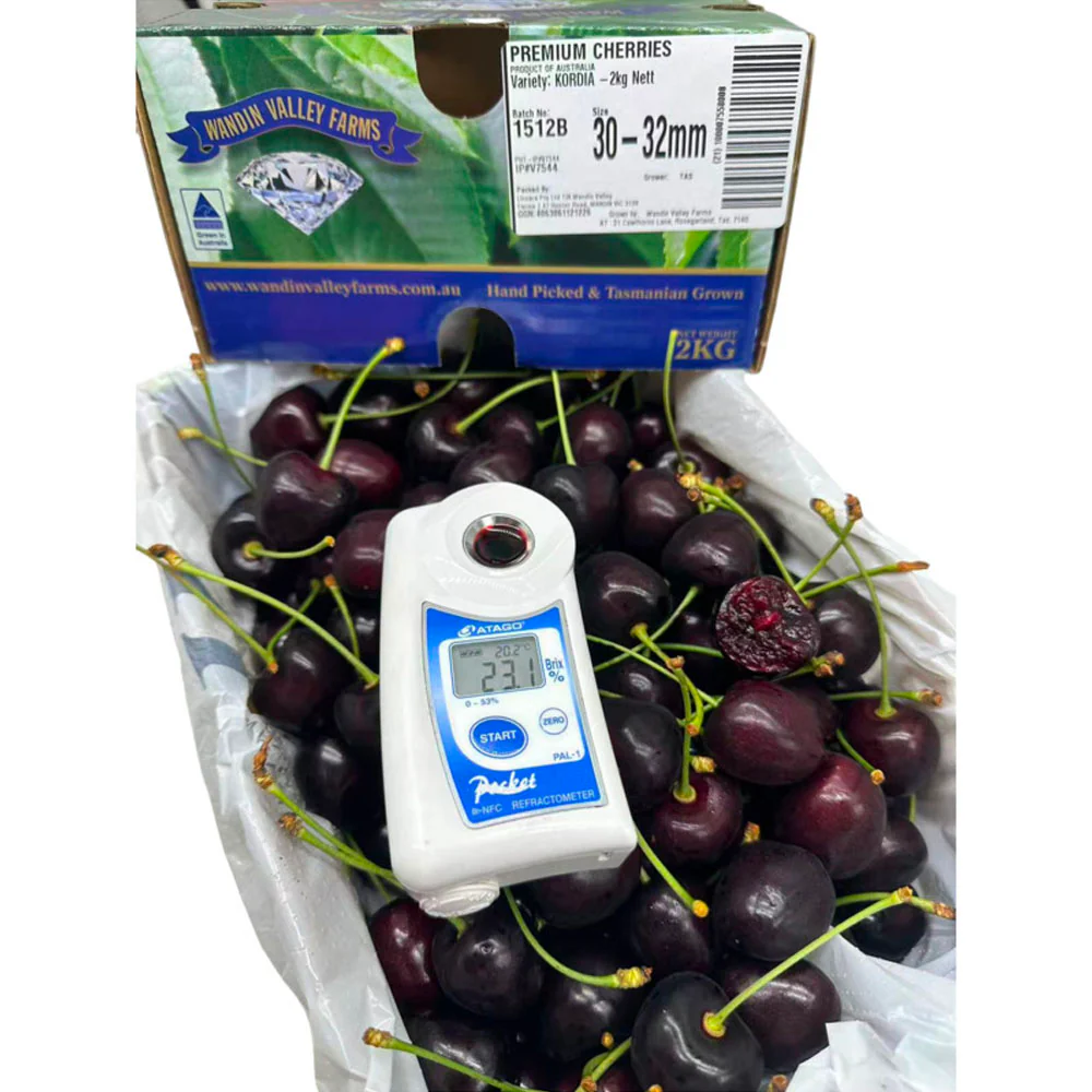 Wandin Valley Farms Tasmanian Kordia Cherries 30–32mm Gift Box 2kg - Image 2