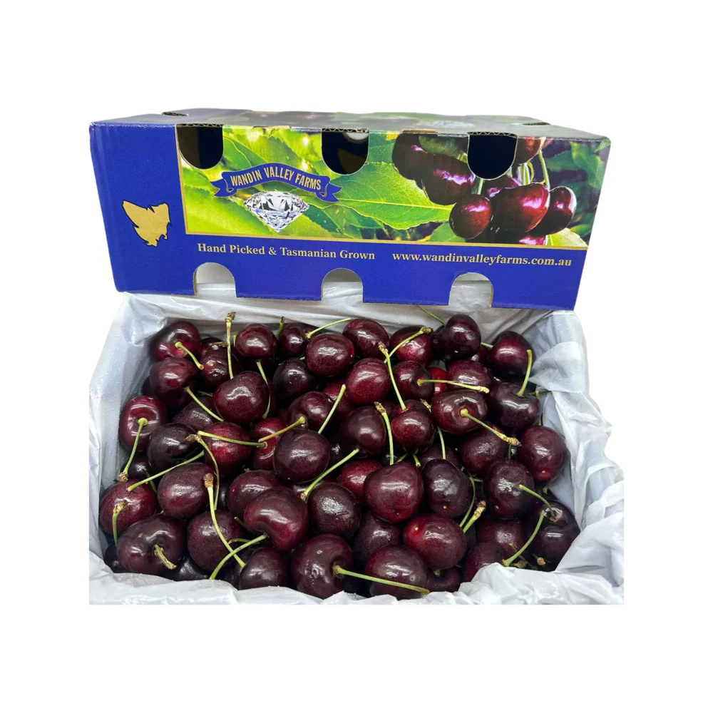 Wandin Valley Farms Tasmanian Lapin Cherries Gift Box 2kg – 32–34mm