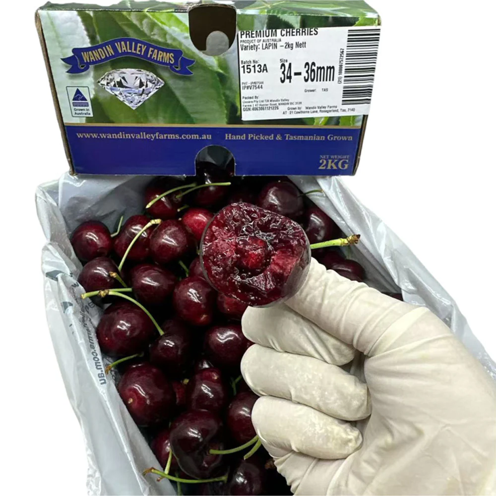 Wandin Valley Farms Tasmanian Lapin Cherries Gift Box 2kg – 34–36mm - Image 4