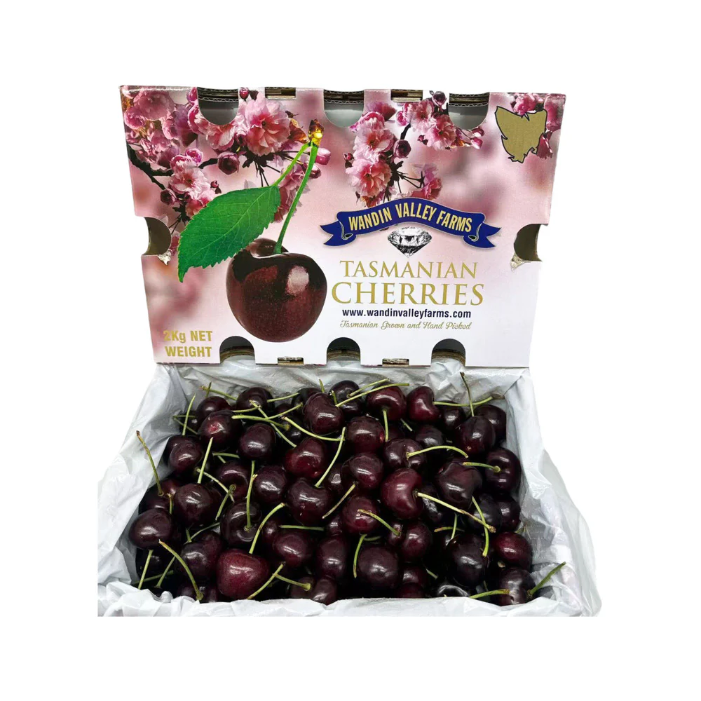 Wandin Valley Farms Tasmanian Skeena Cherries 32–34mm Gift Box 2kg - Image 5