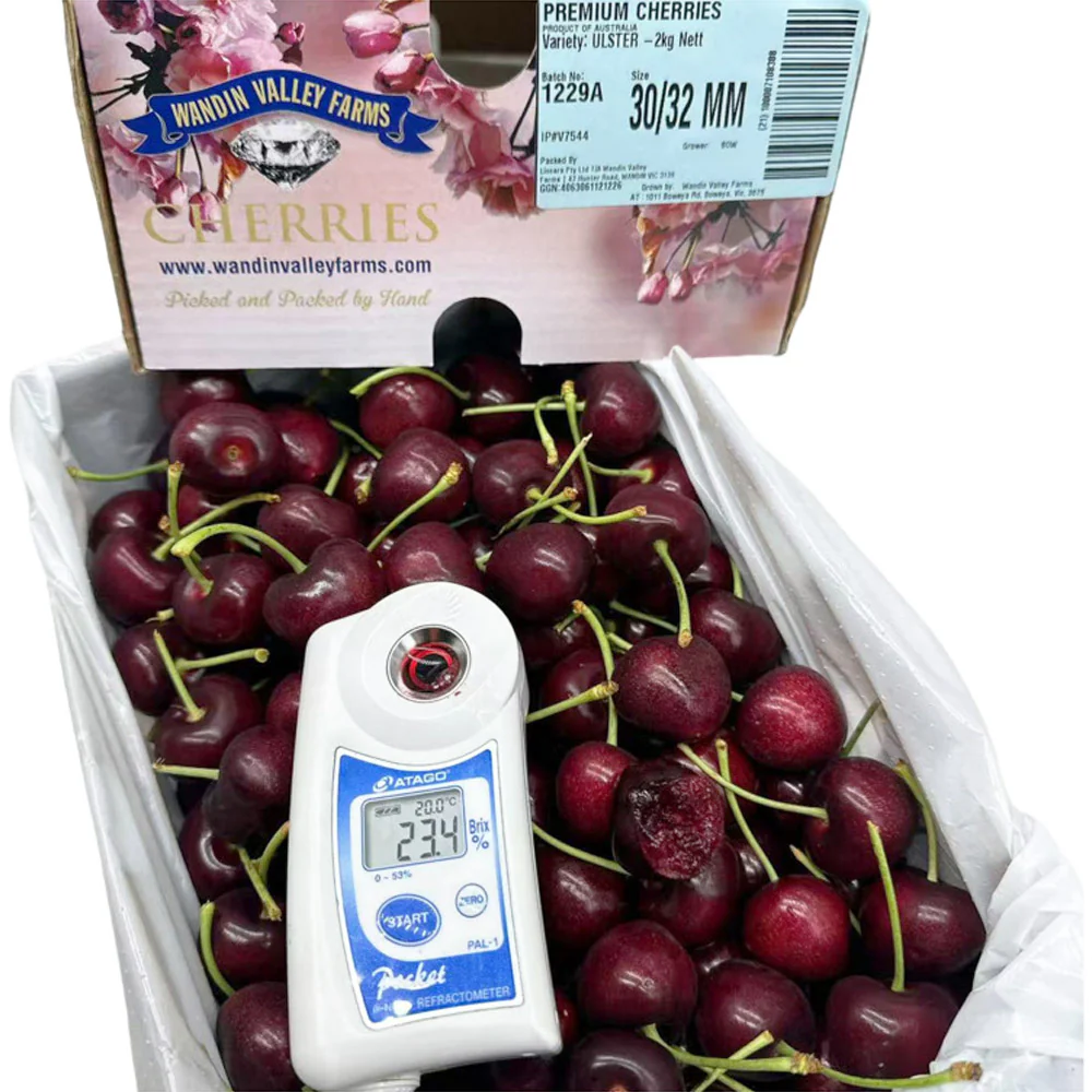 Wandin Valley Farms Ulster Premium Cherries 30–32mm Gift Box ~2kg - Image 2
