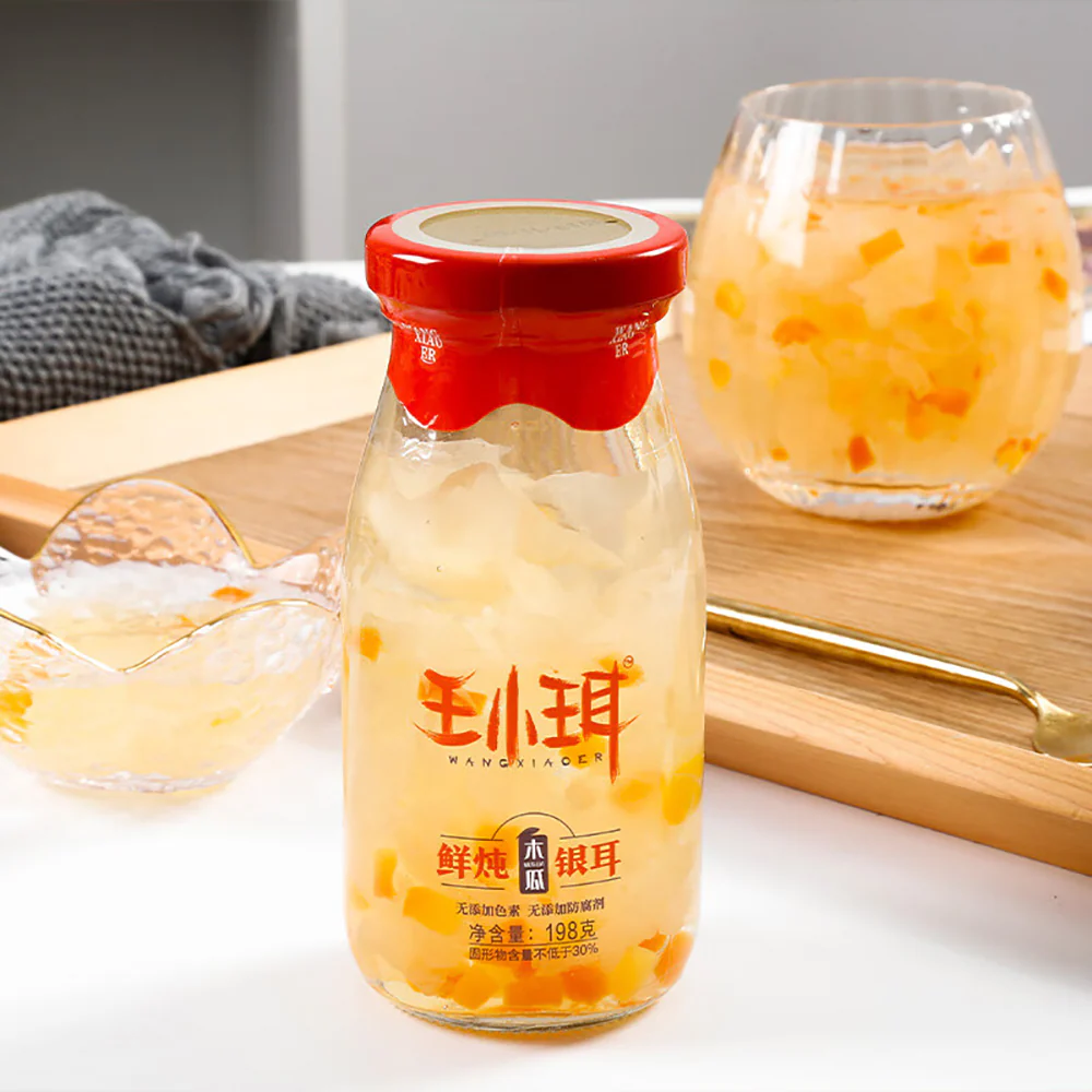 Wang Xiao Er Fresh Stewed Tremella with Papaya Flavor - 198g - Image 3